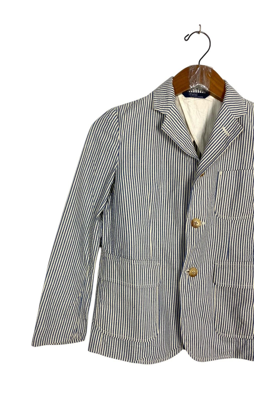 Polo Ralph Lauren Rare‼️ Polo Ralph Lauren Stripe BLazer for Kids Size XXS / US 00 / IT 34 - 2 Thumbnail