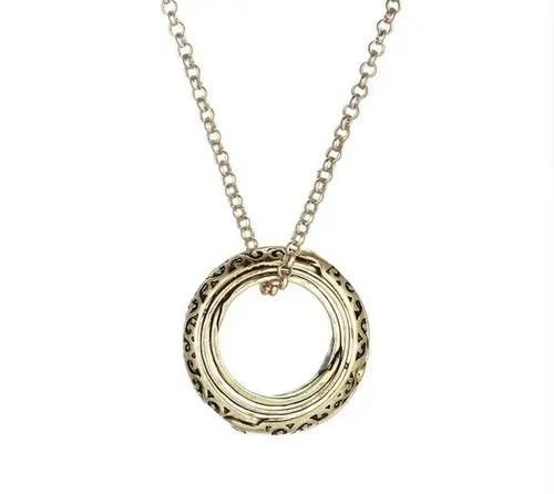 Jewelry Gold Color Astronomical Ball Pendant Necklace Size ONE SIZE - 2 Thumbnail