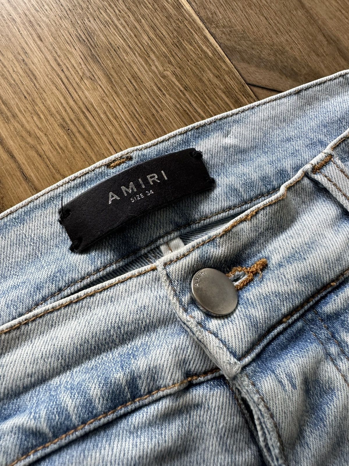 Amiri Amiri Jeans MX1 Tie Dye Distressed Skinny Denim Size US 34 / EU 50 - 4 Thumbnail