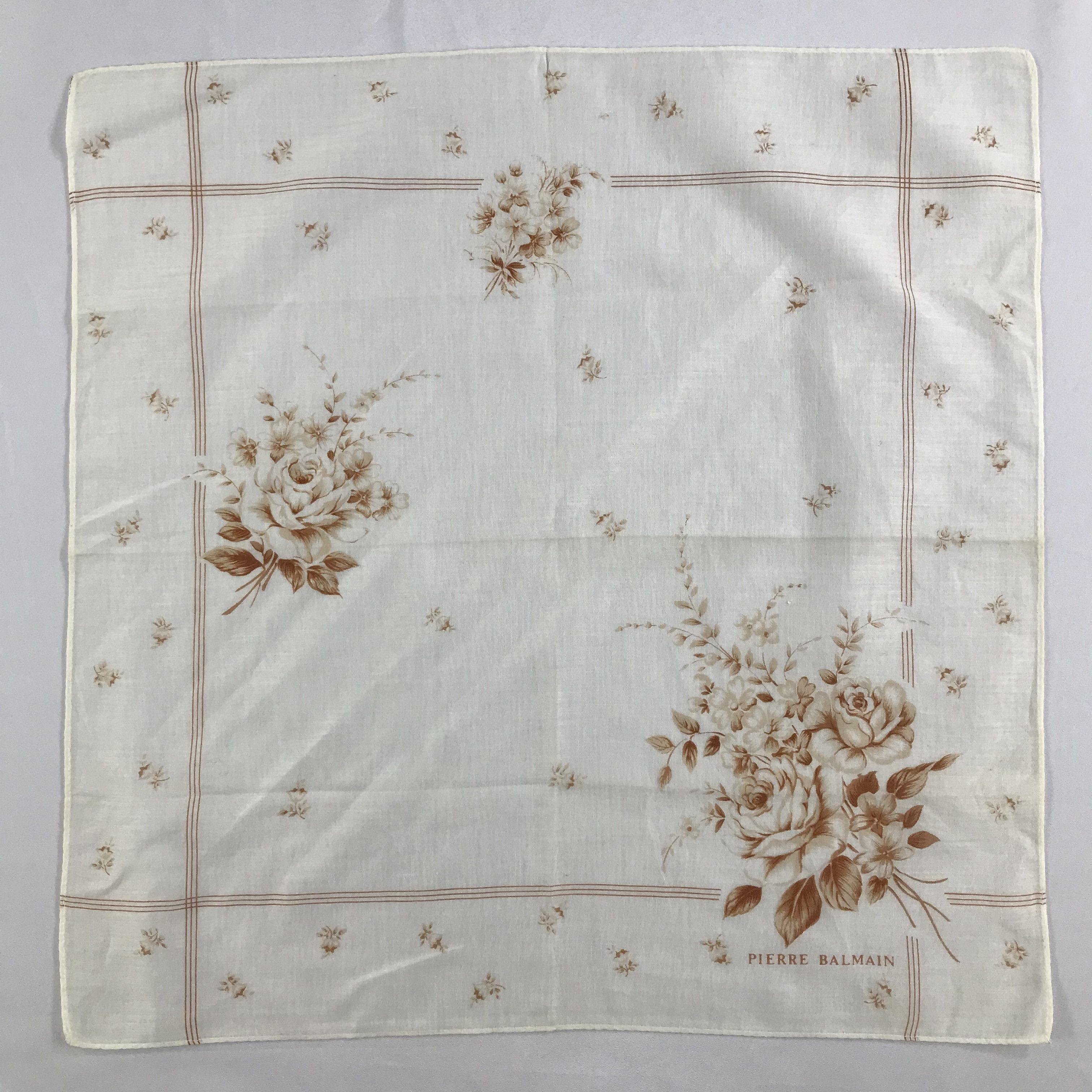 Pierre Balmain × Vintage Pierre Balmain Bandana / Handkerchief / Neckerchief - S2619 Size ONE SIZE - 1 Thumbnail