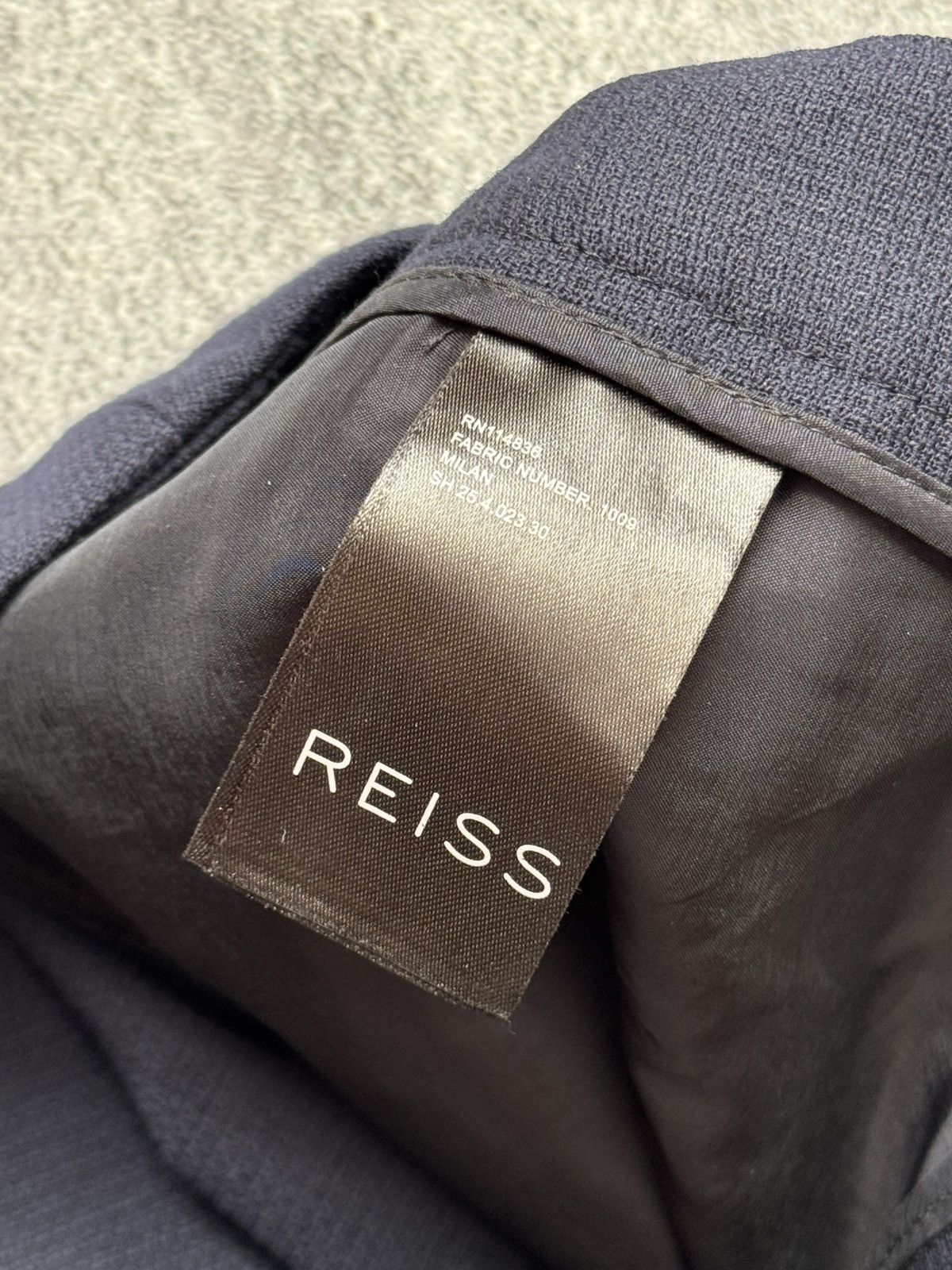 Designer × Reiss Reiss UK4 USA0 EU32 dark blue chino pant trouser Jean casual Size 25" / US 0 / IT 36 - 5 Thumbnail