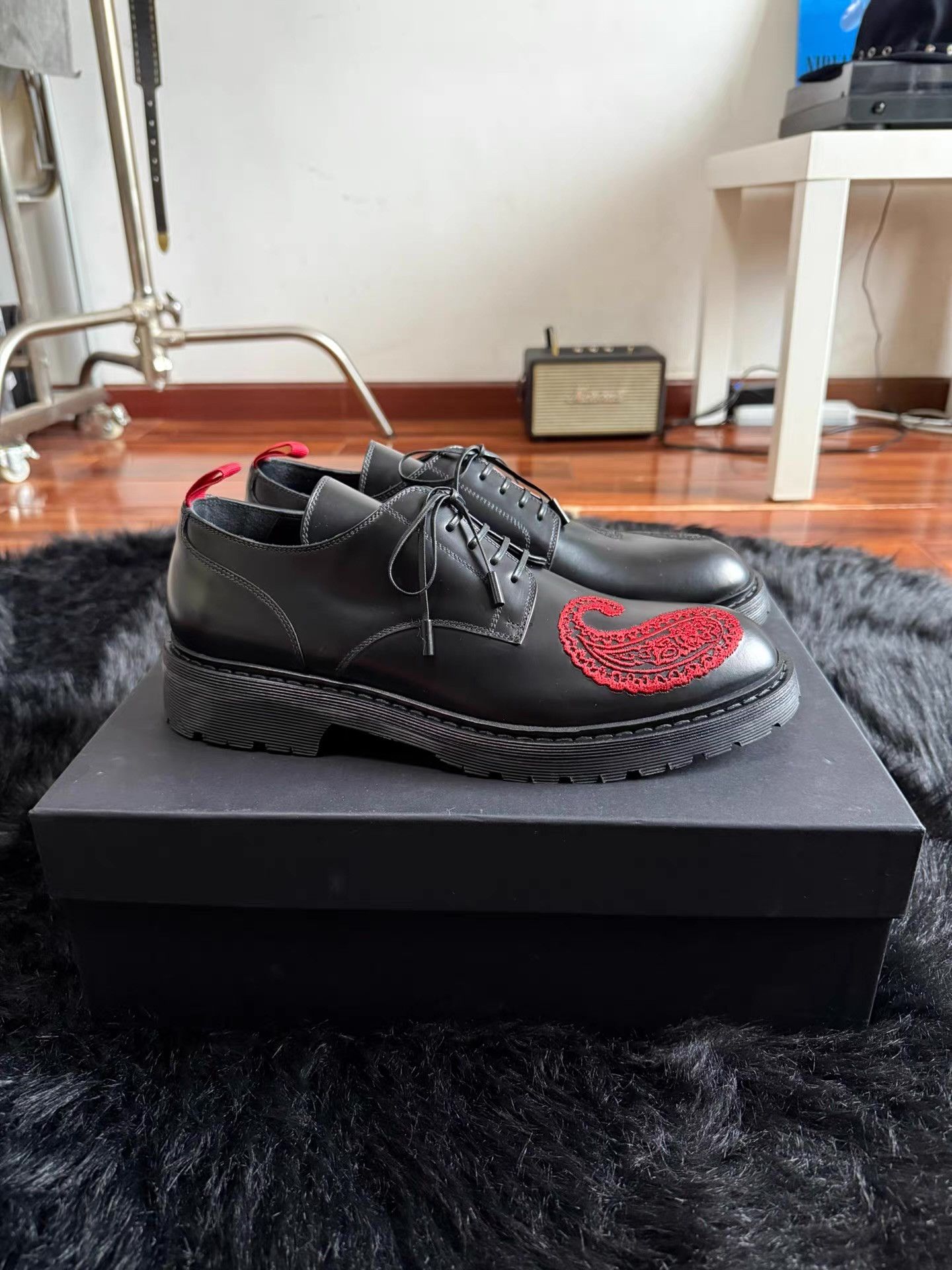 Prada 424 paisley derby shoes Q17 Size US 9.5 / EU 42-43 - 4 Thumbnail