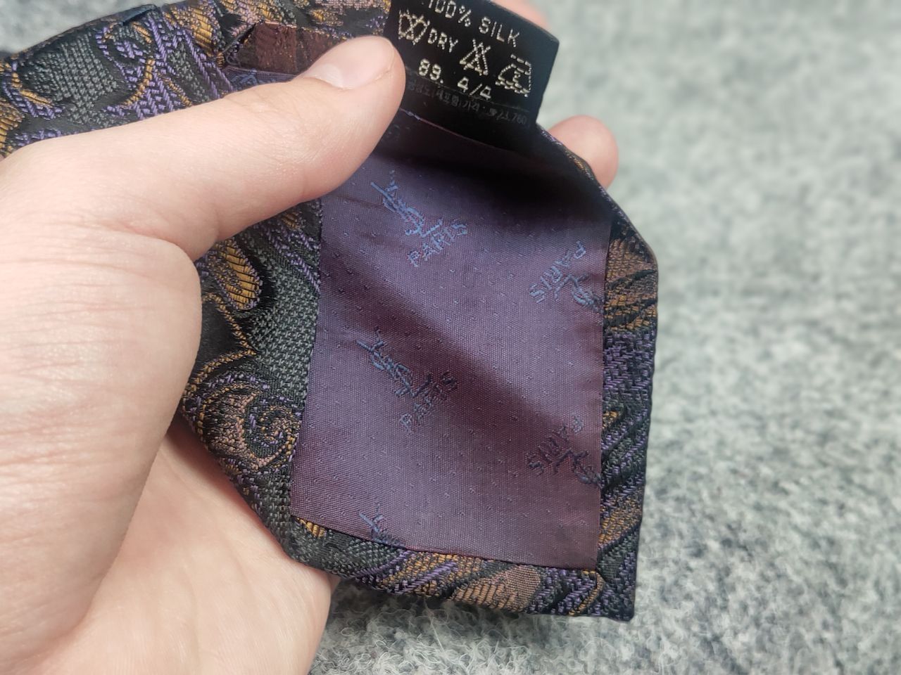 Yves Saint Laurent Yves Saint Laurent Vintage 90s Silk design YSL Tie Pattern Size ONE SIZE - 7 Thumbnail