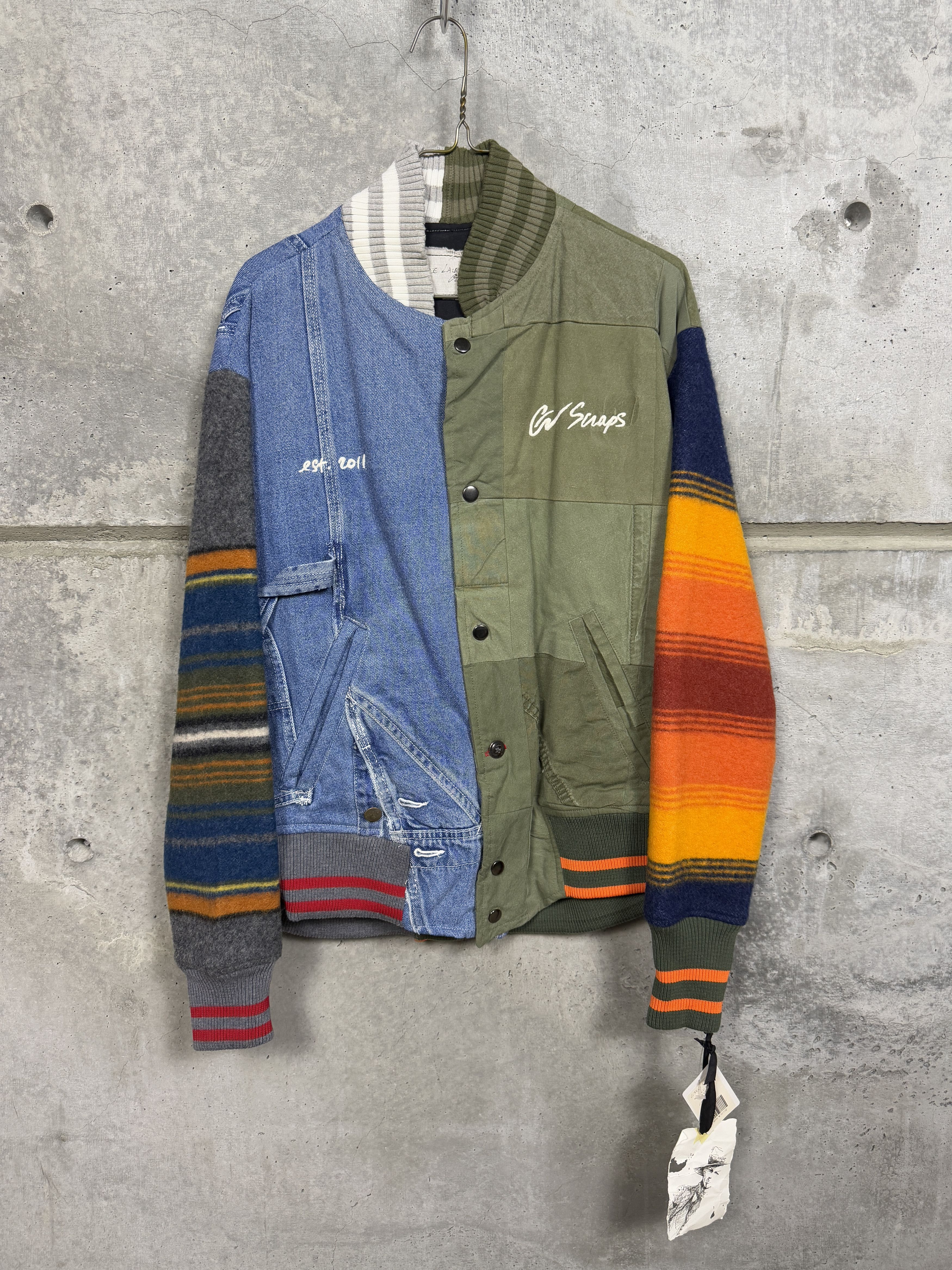 Greg Lauren Greg Lauren Mixed Media Varsity Jacket Size US M / EU 48-50 / 2 - 1 Thumbnail