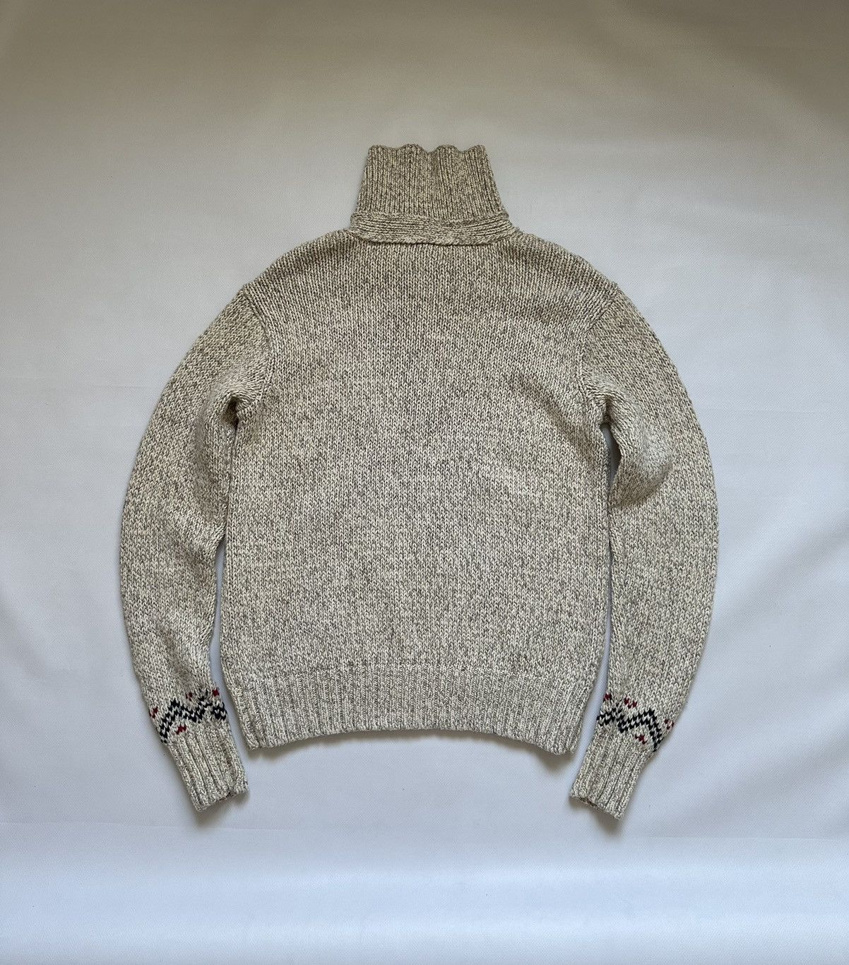Polo Ralph Lauren VTG Polo Ralph Lauren Hand Knit Wool Silk Turtleneck Sweater Size US S / EU 44-46 / 1 - 11 Thumbnail