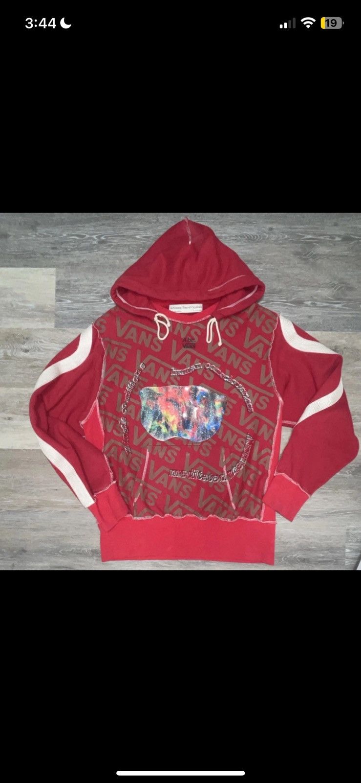 Advisory Board Crystals × Vans Vans Advisory Board Crystals Opal Shoebox Hoodie XL Red Size US XL / EU 56 / 4 - 1 Thumbnail