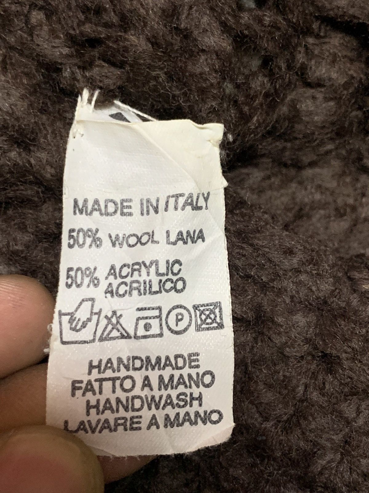 Vintage Hand Made Fatto A Mano Hand Wash Lavare A Mano Size ONE SIZE - 6 Thumbnail