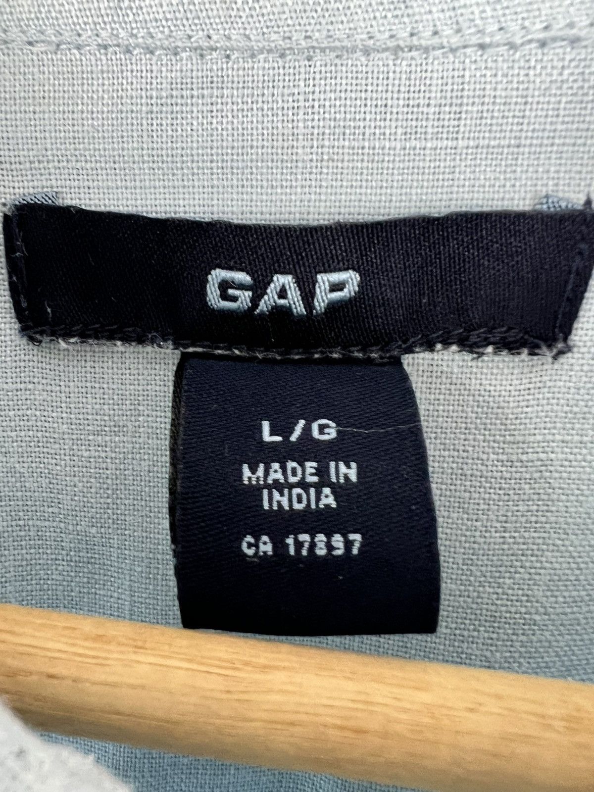 Gap × Vintage Gap Vintage Linen Blue Shirt Oversized Size US L / EU 52-54 / 3 - 4 Thumbnail