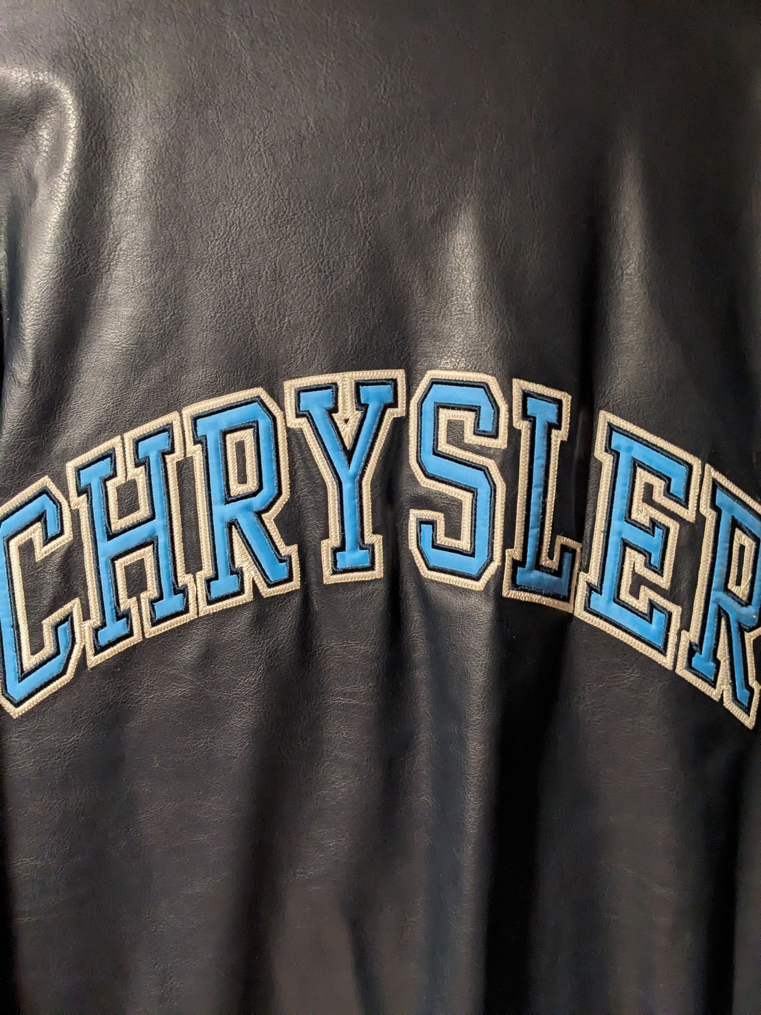 Chrysler × Vintage Vintage Chrysler Motors XX-Large Black Blue Varsity Jacket Size US XXL / EU 58 / 5 - 2 Thumbnail