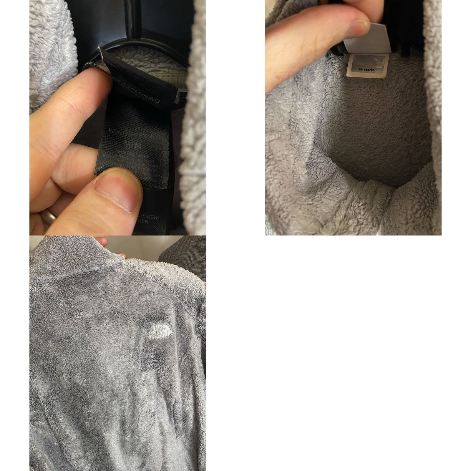 The North Face WOMENS The North Face Gray Fleece Zippered Medium M Shirt Mens Size M / US 6-8 / IT 42-44 - 8 Thumbnail