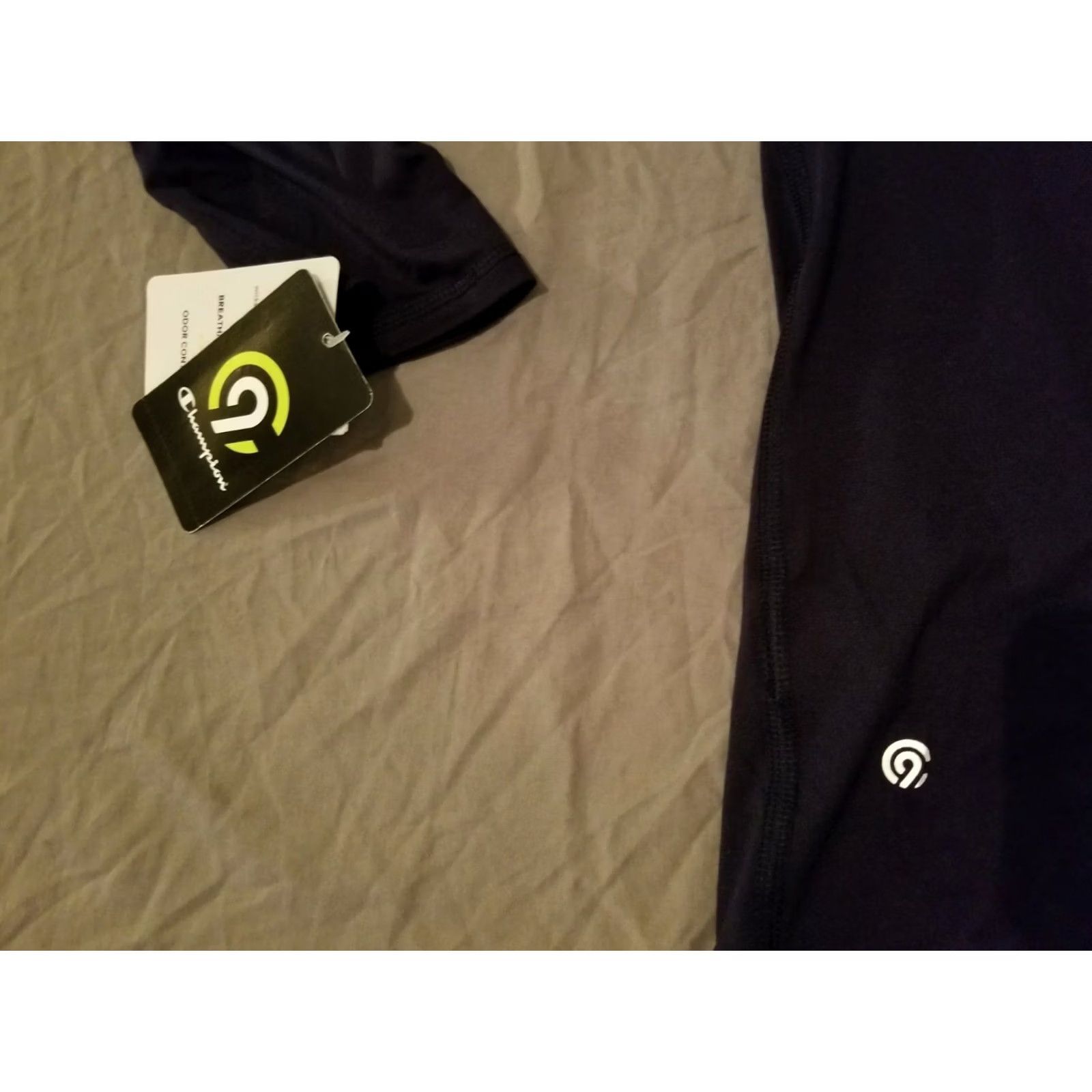 Champion Mens Champion Nike Shirt 2XL Navy Blue Athletic Gym Workout Long Sleeve Size US XXL / EU 58 / 5 - 7 Thumbnail