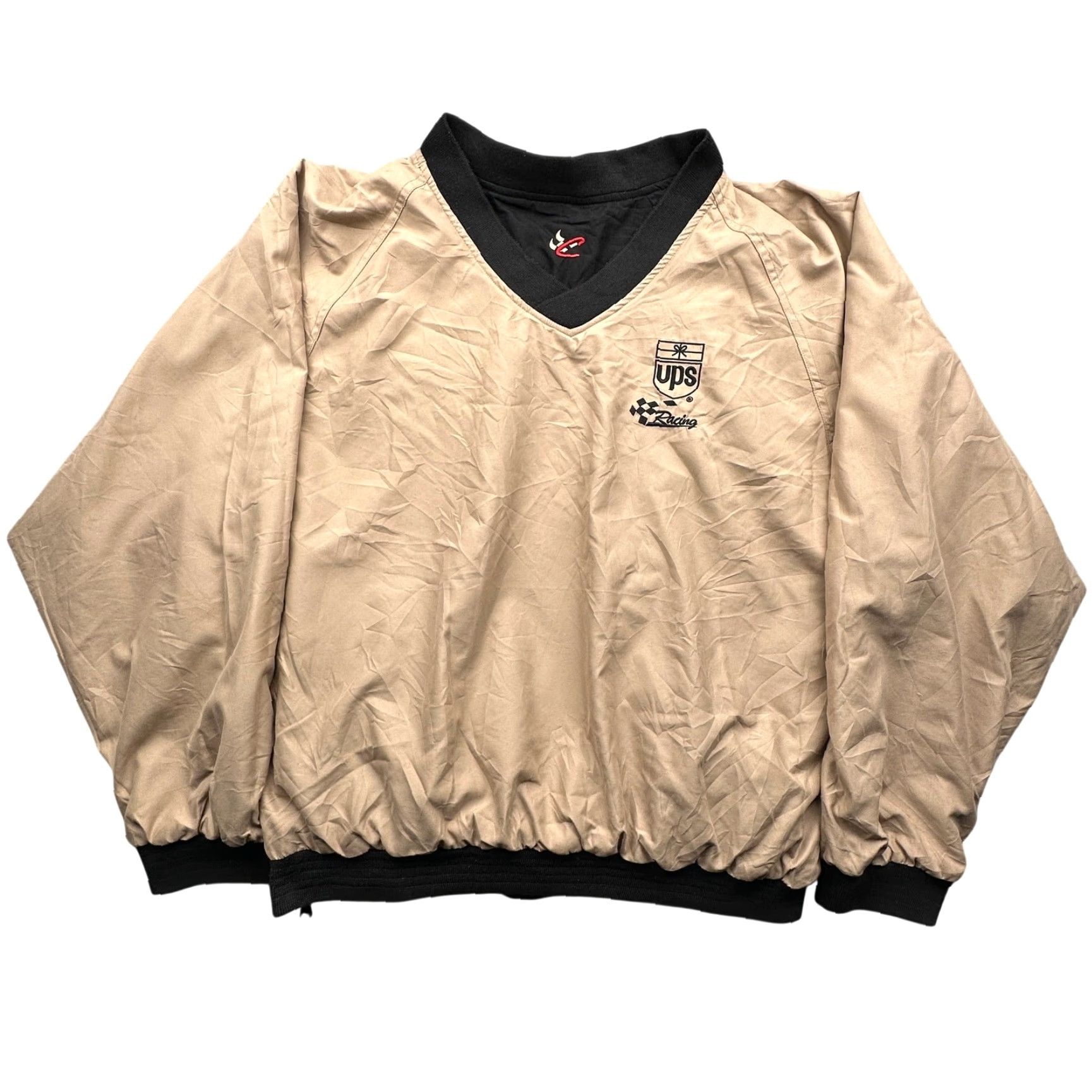 NASCAR VINTAGE Dale Jarrett #88 UPS Reversible Pullover Mens XL Windbreaker Sweatshirt/Logo Windbreaker Black Brown NS Size US XL / EU 56 / 4 - 2 Thumbnail