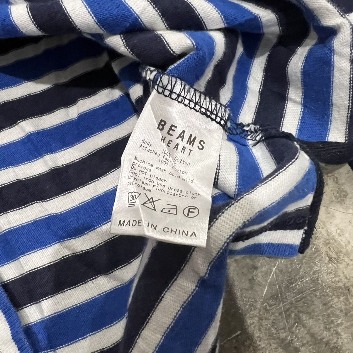 Beams Japan Beams Kurt Cobain Style Stripe Long Sleeve Shirt Size US S / EU 44-46 / 1 - 5 Thumbnail