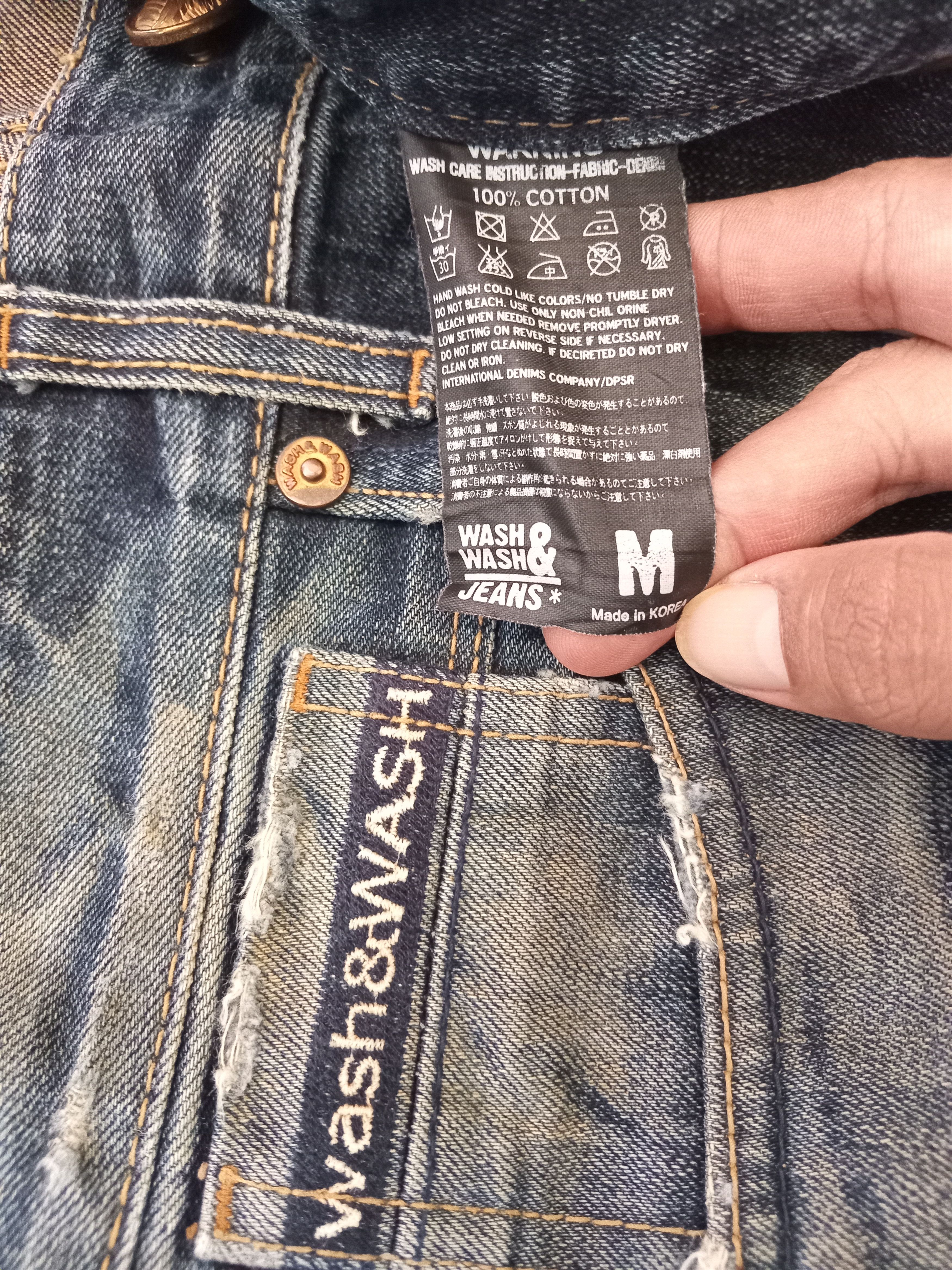 Hysteric Glamour × Japanese Brand 💥RARE💥WASH&WASH Japanese Faded Distressed Ripped Jeans Size US 33 - 5 Thumbnail