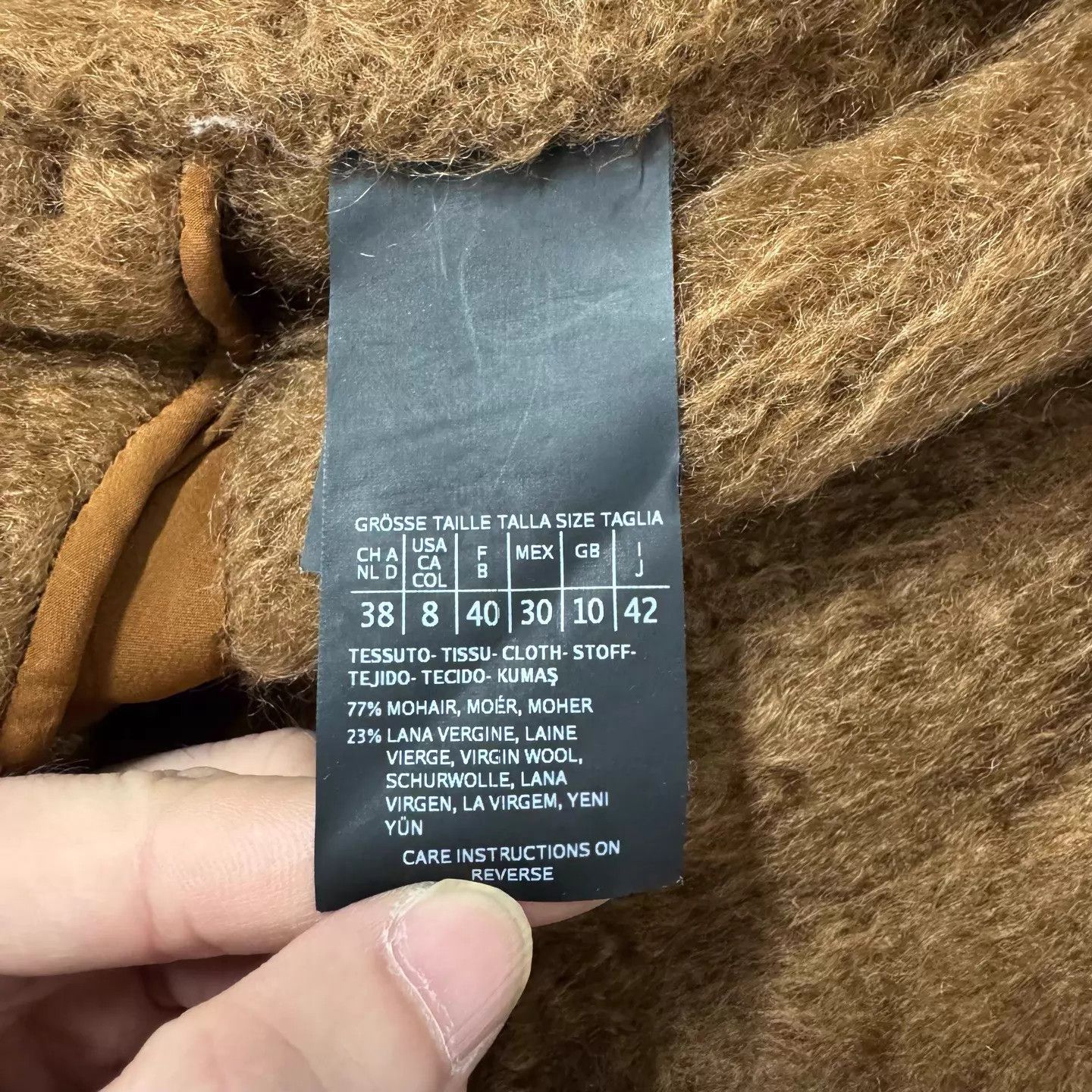 Max Mara MaxMara Camel Mohair Blend Lapel Mid-length Coat F40 99 New Size M / US 6-8 / IT 42-44 - 6 Thumbnail