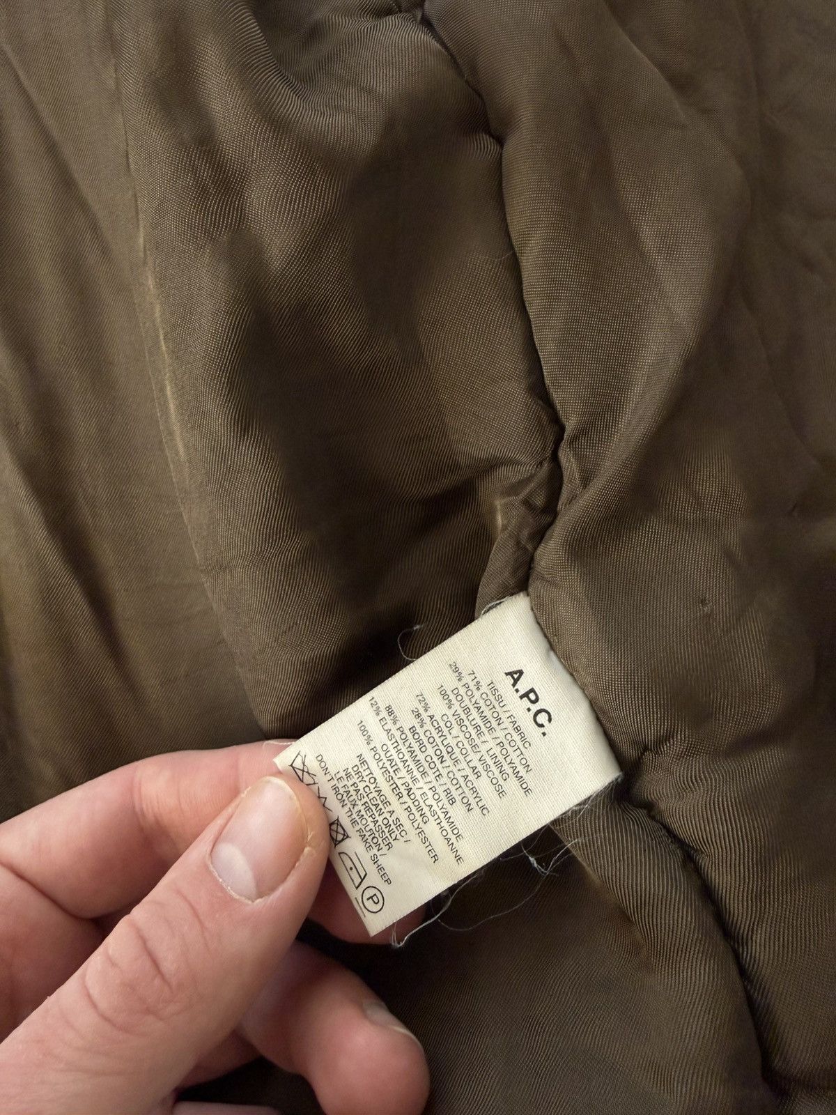 A.P.C. A.P.C. Rue Madame Paris Military Sherpa Khaki Men’s Jacket Size US M / EU 48-50 / 2 - 9 Thumbnail