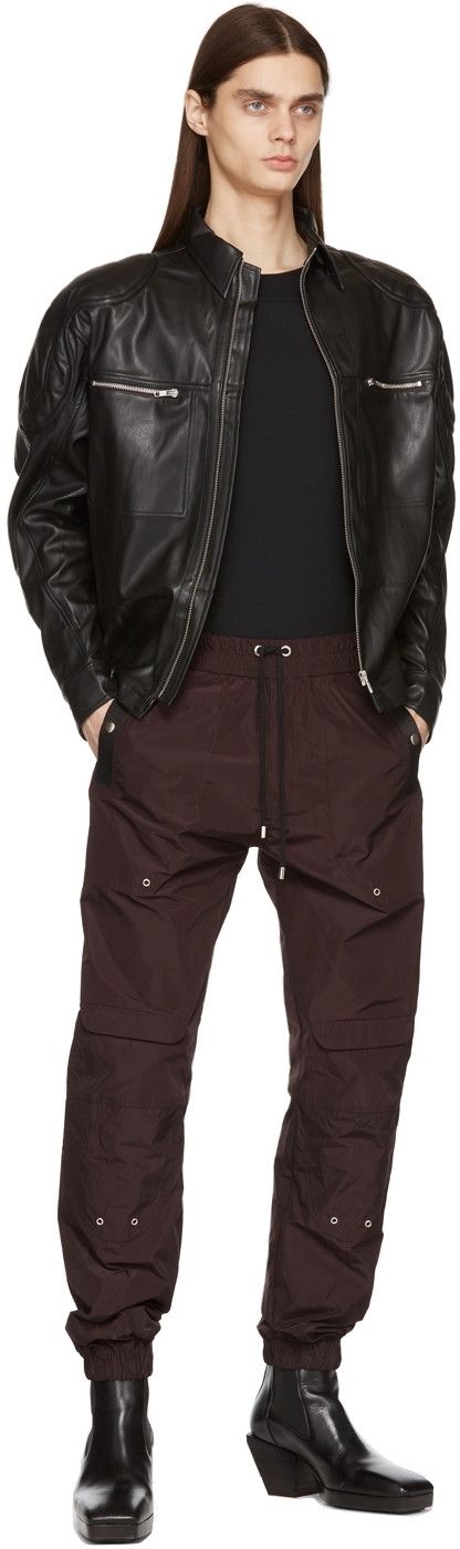 image of Gmbh Faux Leather Jacket in Black, Men's (Size Medium)