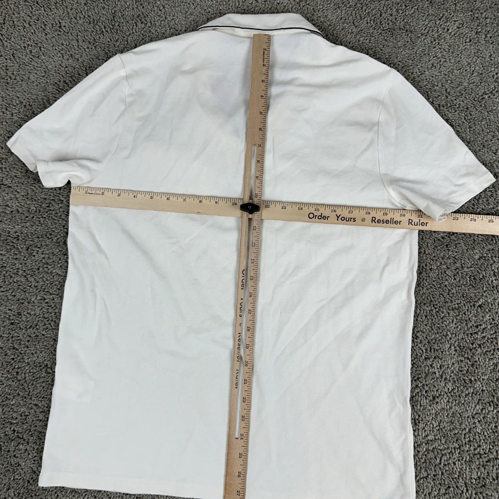 Express VINTAGE Express Polo Shirt Mens Medium White Piped Pocket Collar New Tags Stain Flawed Size US M / EU 48-50 / 2 - 7 Thumbnail