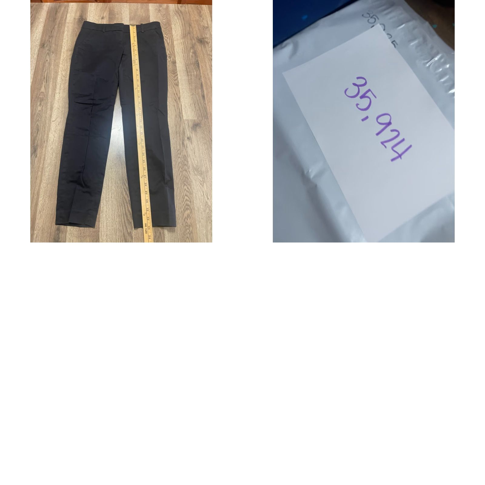 J.Crew J.Crew Pants Women's 00 Black Cafe Capri Dark Wash Straight Capris Casual Fall Spring Summer 00 Womens Pants Regular Straight Inseam 26 in Size 24" / US 00 / IT 34 - 8 Thumbnail