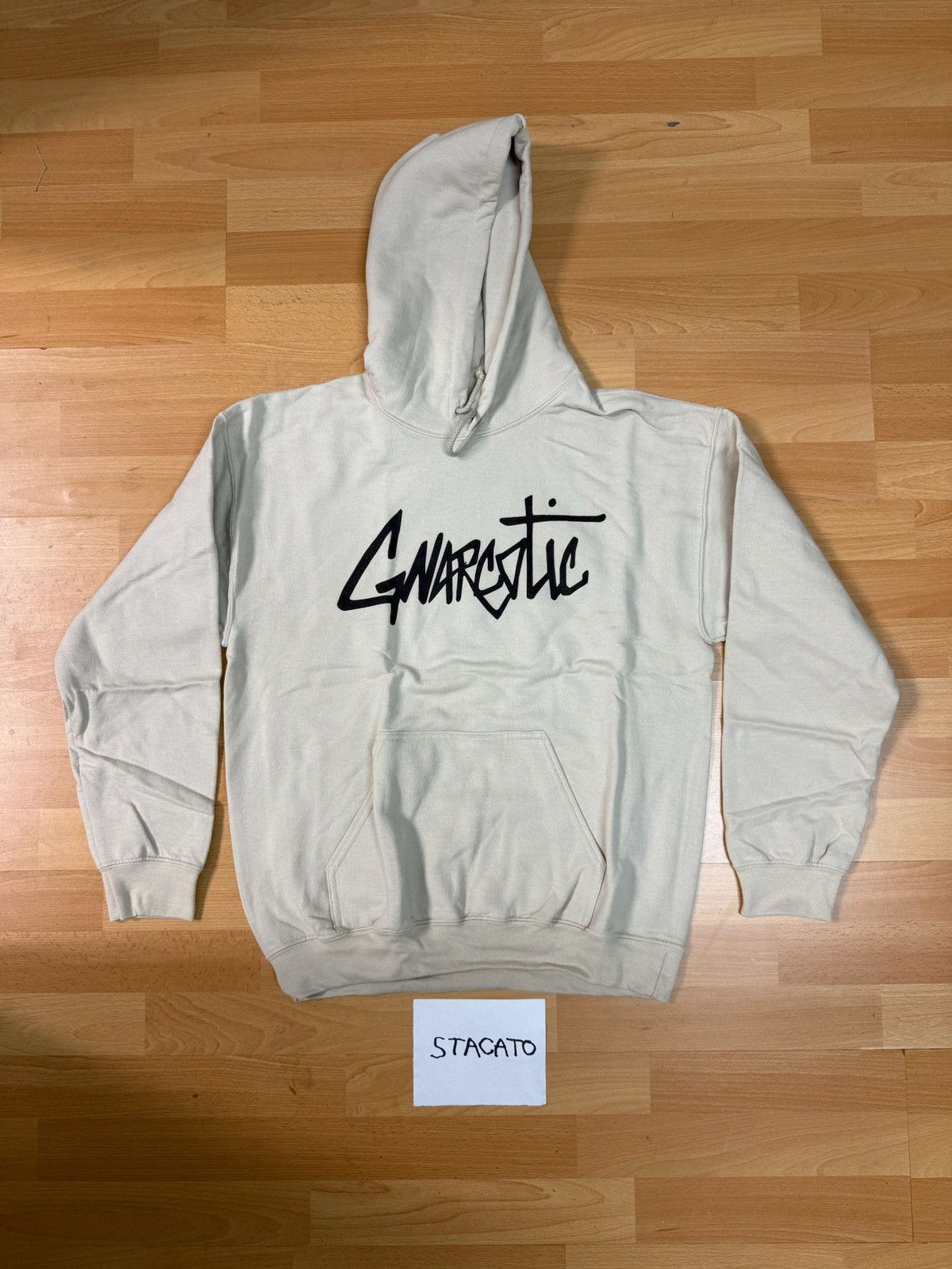 Gnarcotic × Rap Tees Gnarcotic Lil Gnar Logo Hoodie Tan Medium Size US M / EU 48-50 / 2 - 1 Thumbnail