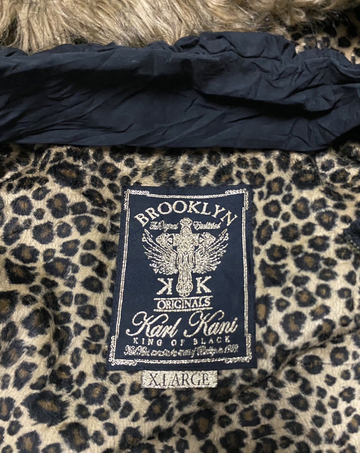 Karl Kani Very Rare Vintage Brand Karl Kani Fur Bomber Jacket 1990s Size US XL / EU 56 / 4 - 7 Thumbnail