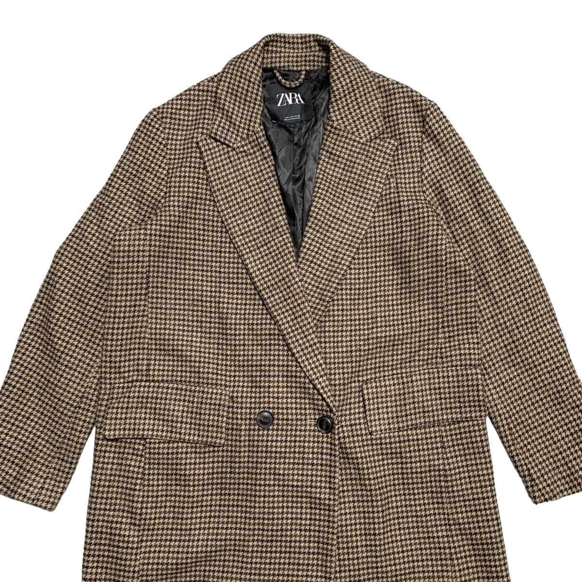 Zara Zara Herringbone Coat Size M / US 6-8 / IT 42-44 - 4 Thumbnail
