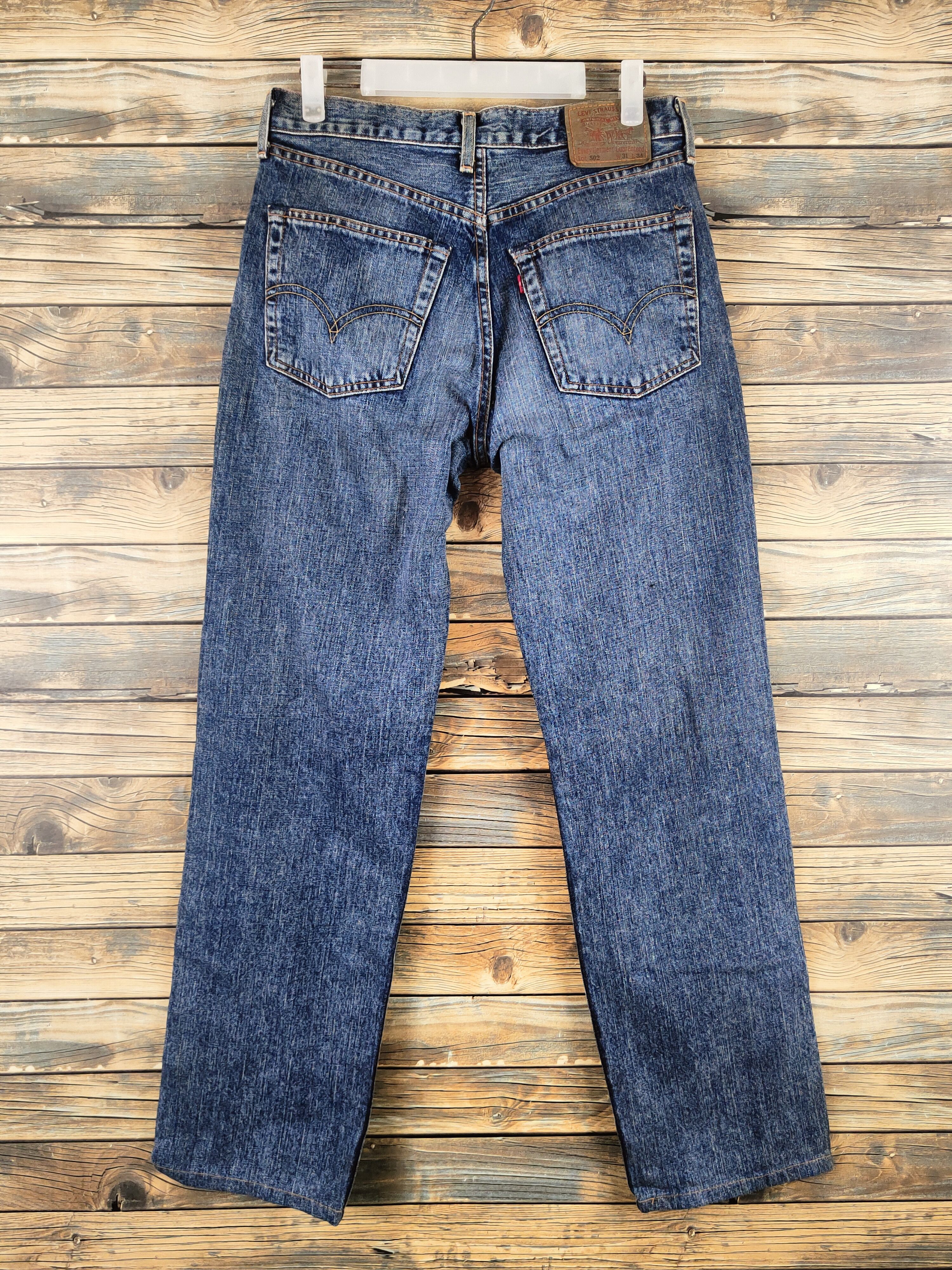 Levi's 502 Levi's Dark Blue Distressed Ripped Jeans #S2826 Size US 30 / EU 46 - 7 Thumbnail