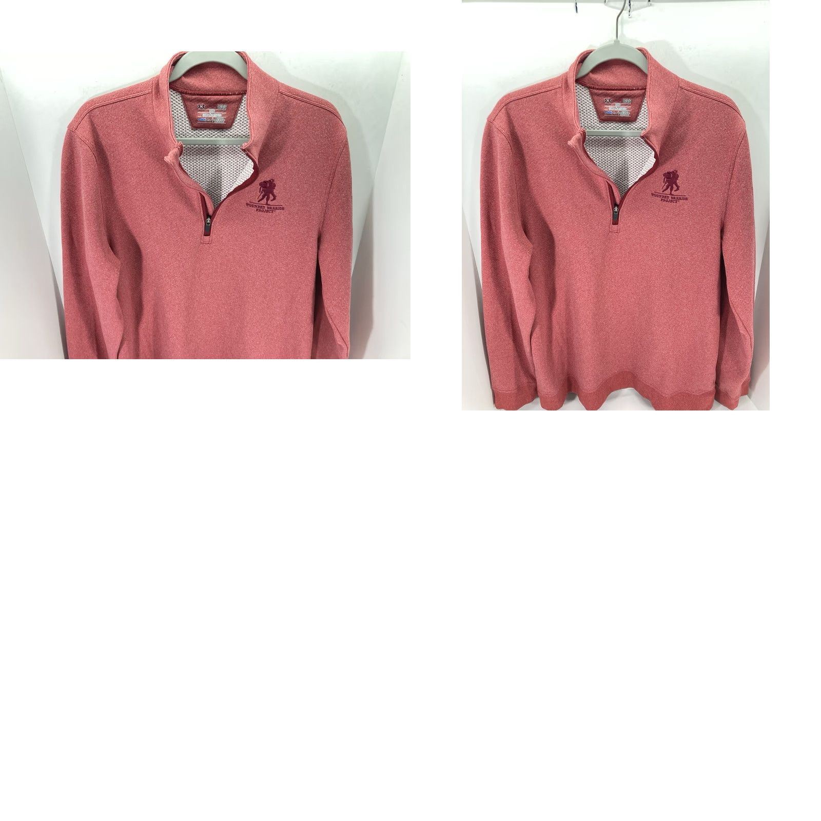 Under Armour Under Armour Sweatshirt Pullover 1/4 Zip Wounded Warrior Women Large Red Fleece Long Sleeve Size L / US 10 / IT 46 - 9 Thumbnail