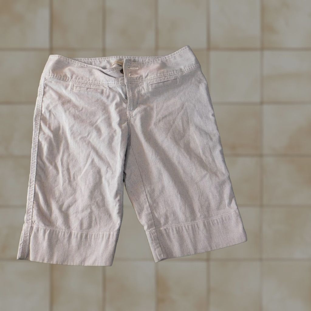 Madison Madison Womens Shorts 4 Gray Striped Classic Stretch Button Size 28" / US 6 / IT 42 - 1 Thumbnail