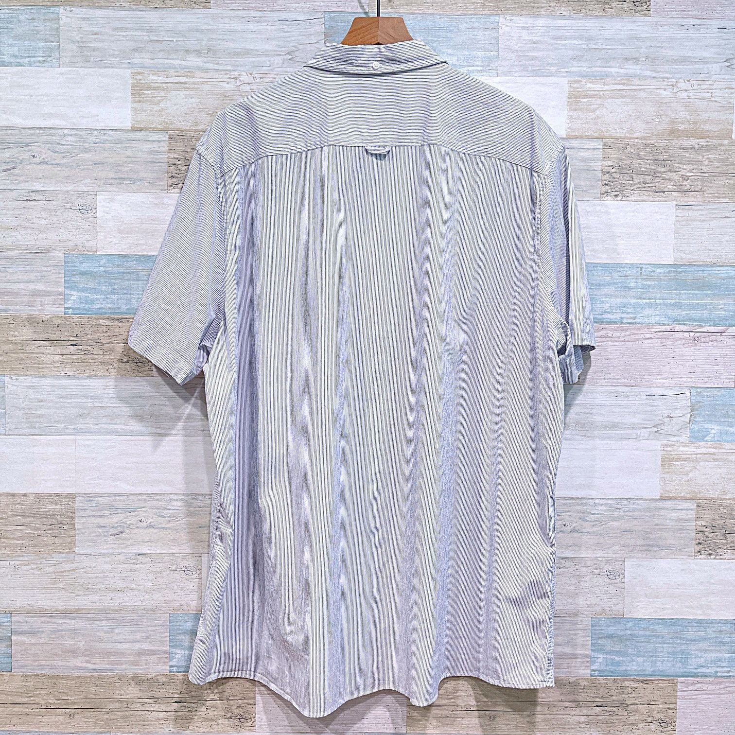 1901 1901 Slim Fit Short Sleeve Seersucker Shirt White Mens XXXLT Size US XXL / EU 58 / 5 - 3 Thumbnail