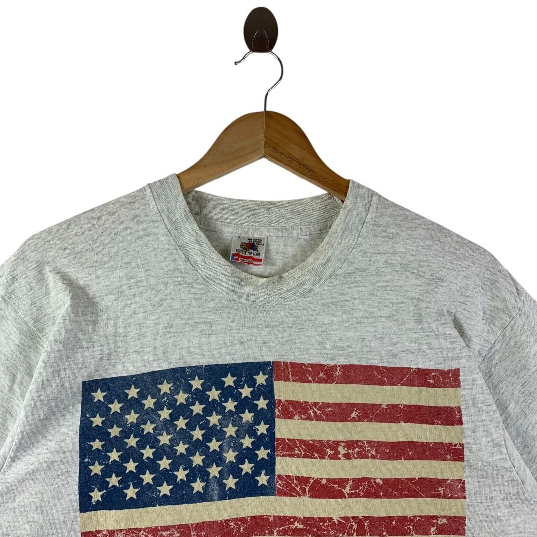 Fruit Of The Loom Vintage CLASSIC American flag tees Size US L / EU 52-54 / 3 - 2 Thumbnail