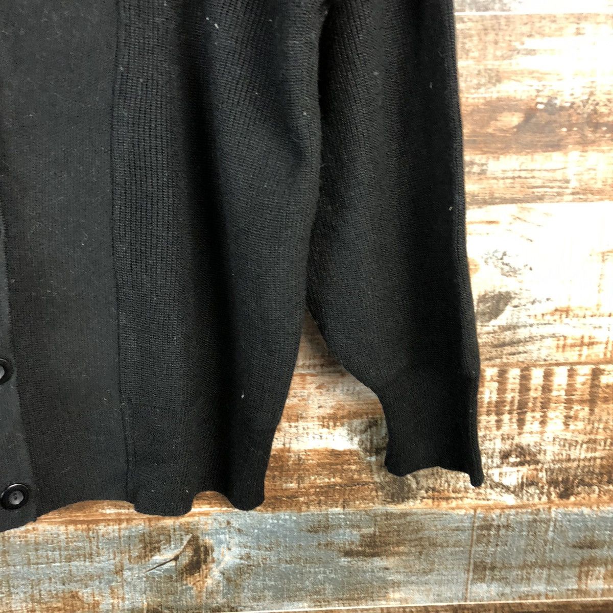 Homespun Knitwear × Japanese Brand Japan art Black Cardigan Knitwear #A1669 Size M / US 6-8 / IT 42-44 - 8 Thumbnail