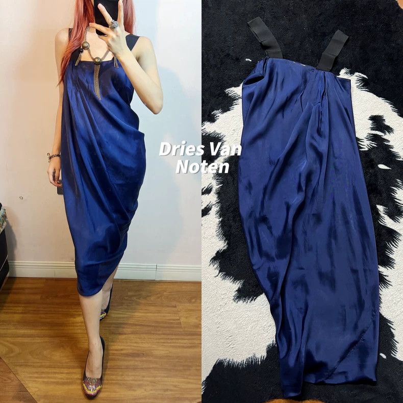 Dries Van Noten dries van noten Irregular-shaped pleated dress Size XXS / US 00 / IT 34 - 1 Thumbnail