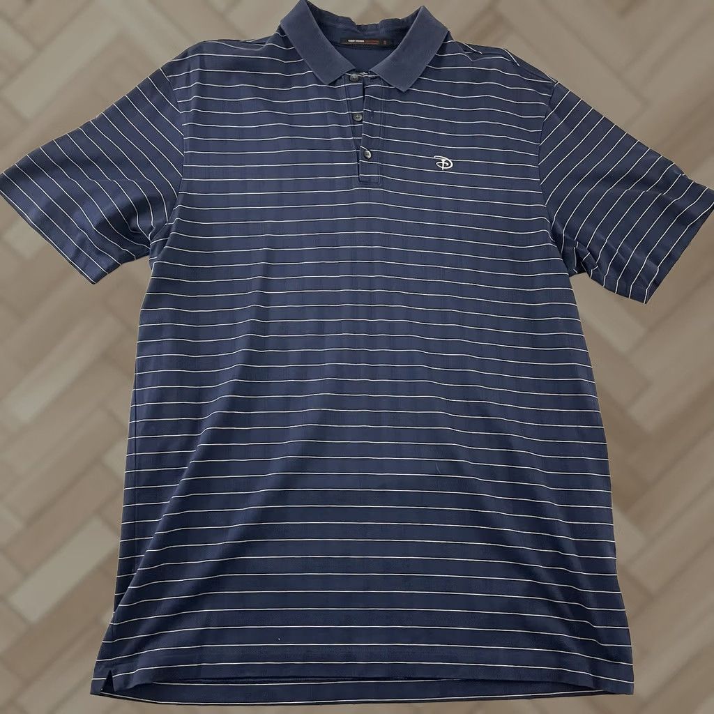 Nike Nike Tiger Woods Collection Striped Short Sleeve Polo Shirt Men's XL Blue Disney Golf Shirt Size US XL / EU 56 / 4 - 1 Thumbnail