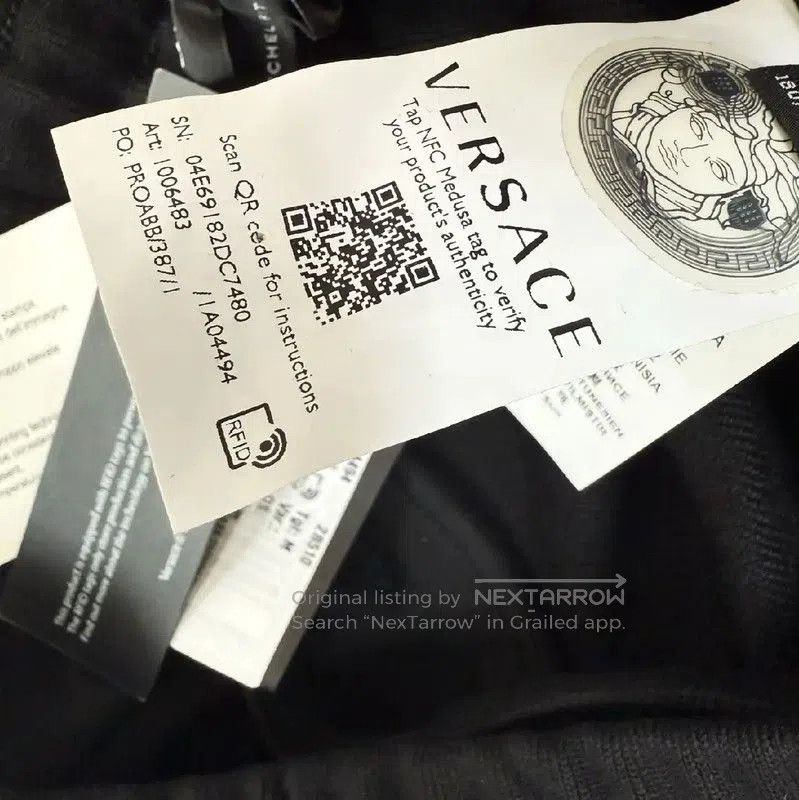 Versace Versace Black Casual Pants for Men . Size US 34 / EU 50 - 6 Thumbnail