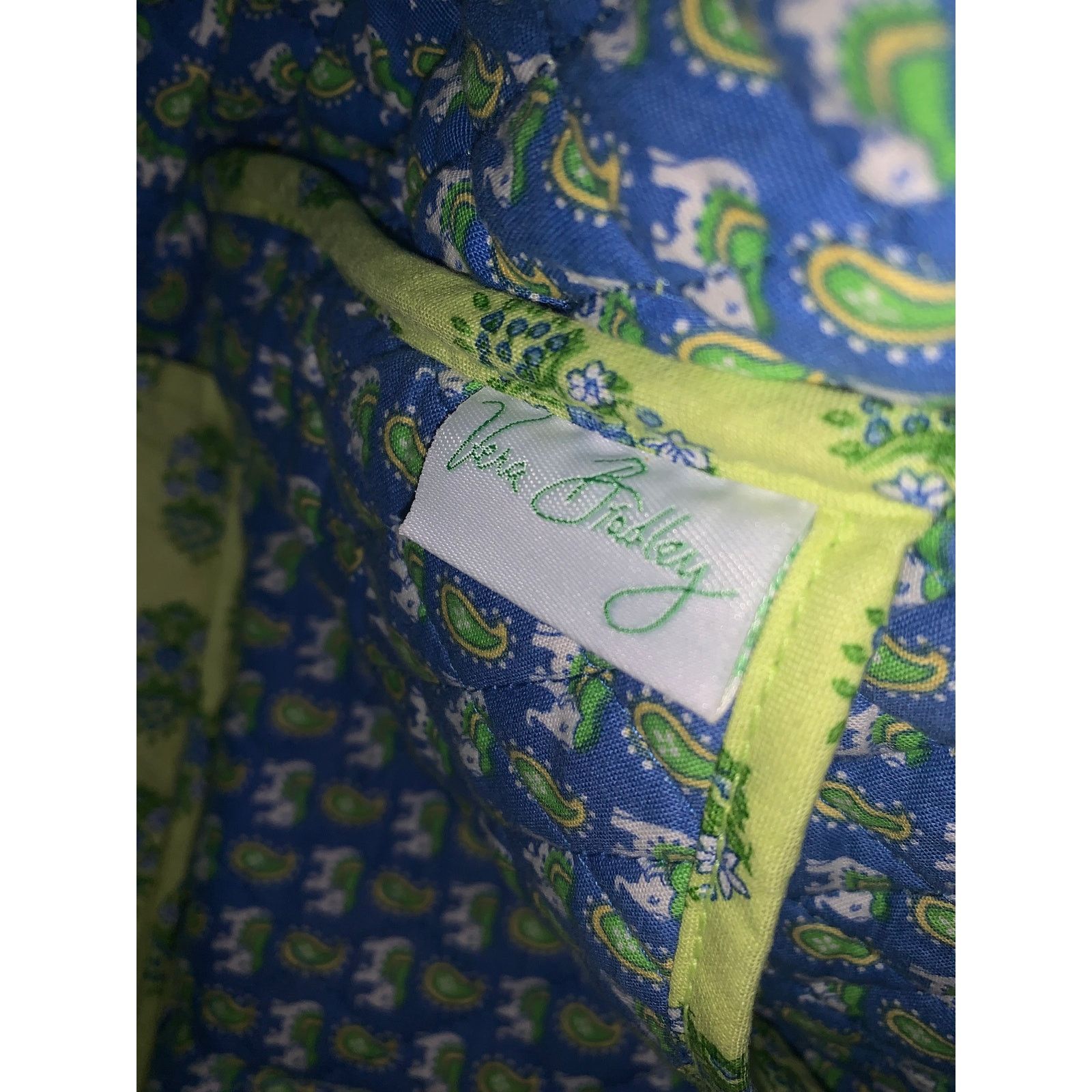 Vera Bradley Vera Bradley Patterned Bag Light Green Blue All Over Print Size ONE SIZE - 8 Thumbnail