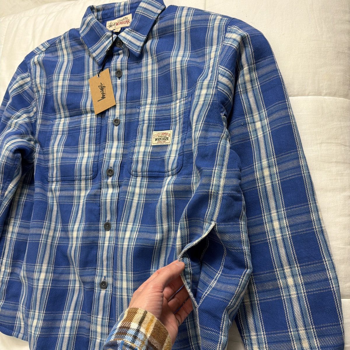 Stussy Stussy Lau Workgear Plaid Shirt Jacket Size US L / EU 52-54 / 3 - 2 Thumbnail