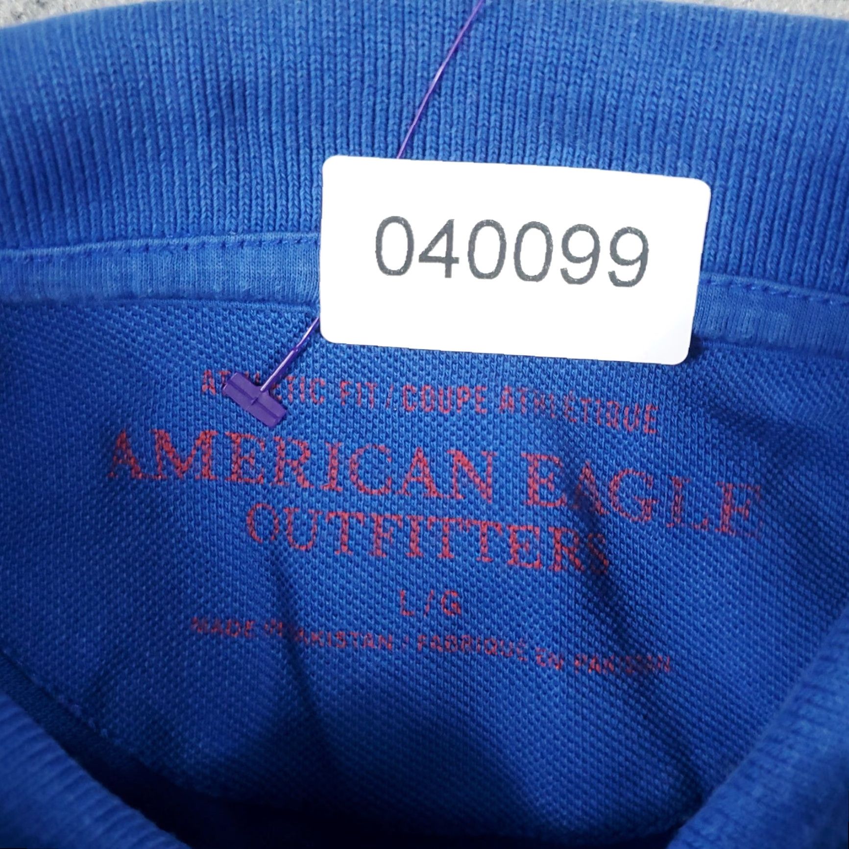 American Eagle Outfitters American Eagle Outfitters Polo Shirt Mens Large Blue Casual Short Sleeve Adult Size US L / EU 52-54 / 3 - 7 Thumbnail
