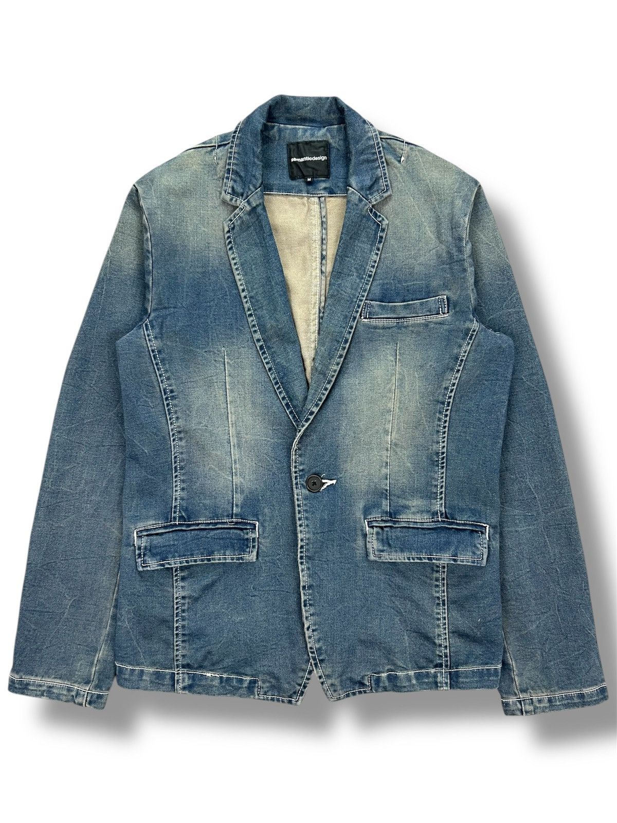 semanticdesign Semantic Design Dirty Soft Denim Jacket Size US XS / EU 42 / 0 - 1 Thumbnail