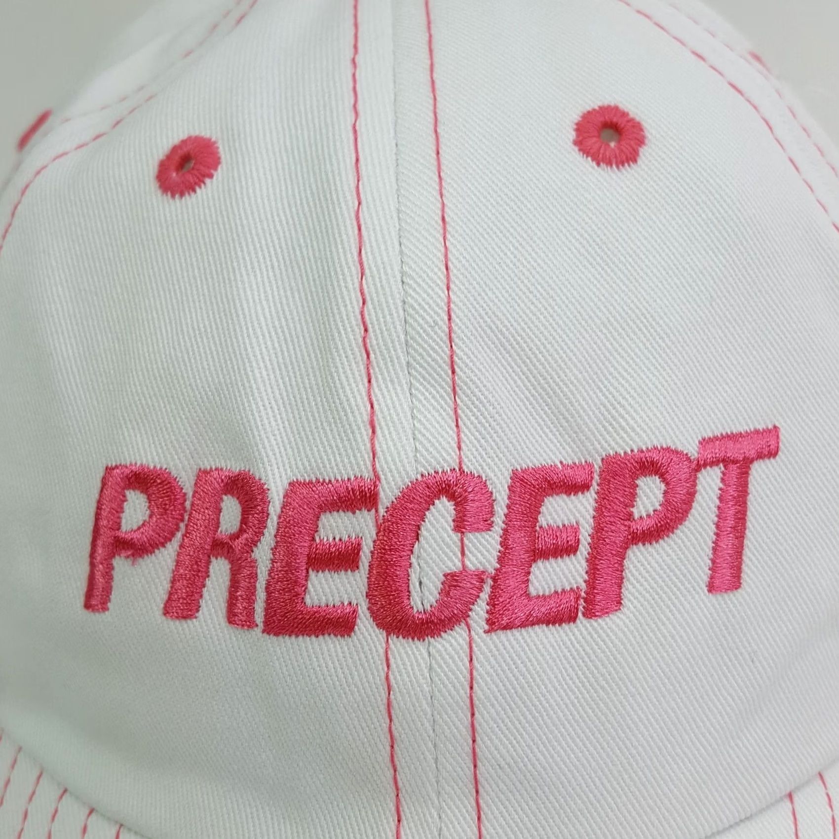 Pinko Precept Golf Women's Adjustable PGA Snapback Hat Baseball Cap White Pink Sports Size ONE SIZE - 4 Thumbnail