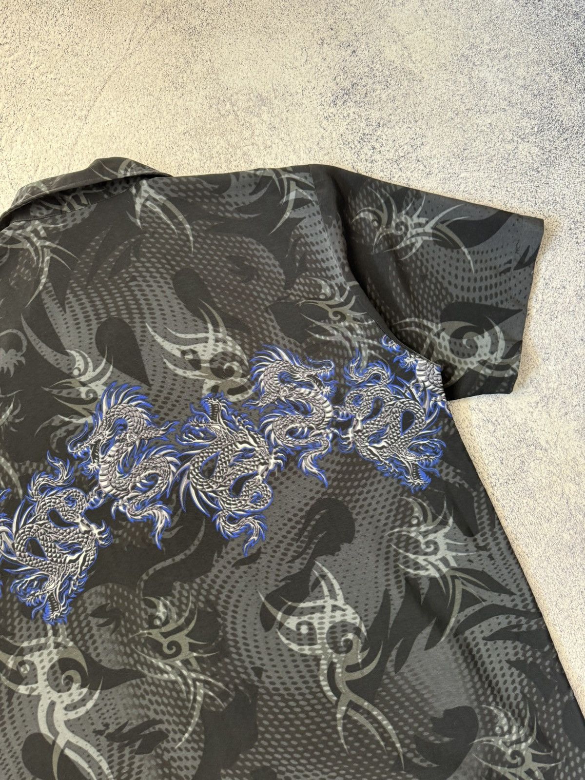 Japanese Brand Vintage Y2k Dragon Shirt Balenciaga Look Alike Size US L / EU 52-54 / 3 - 22 Thumbnail
