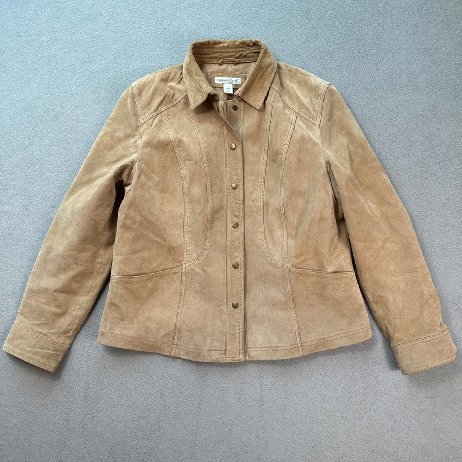 Coldwater Creek Coldwater Creek Suede Genuine Leather Jacket Tan Women L Size L / US 10 / IT 46 - 9 Thumbnail