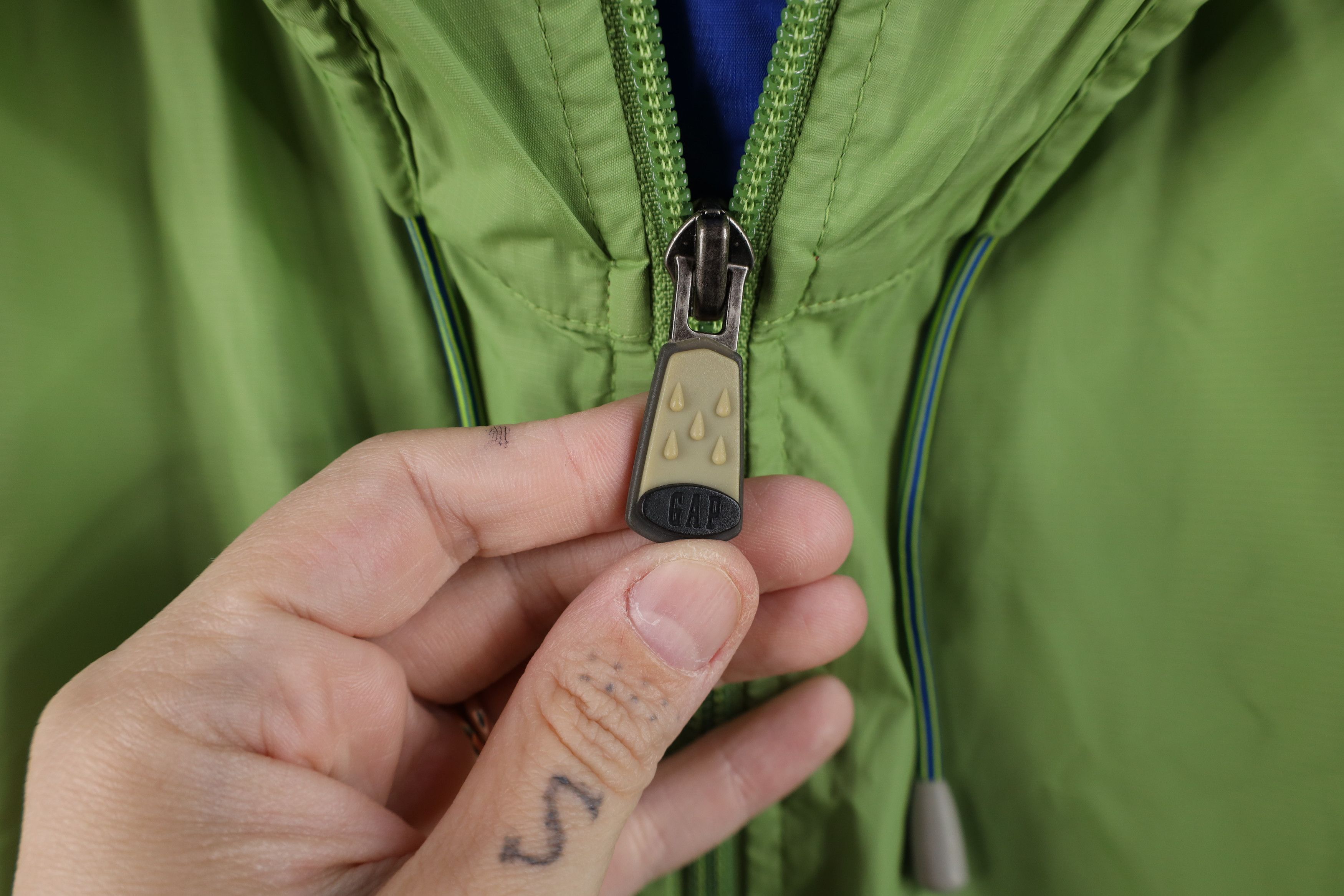 Gap Vintage Gap Packable Hooded Windbreaker Rain Jacket Lime Size US XXL / EU 58 / 5 - 8 Thumbnail
