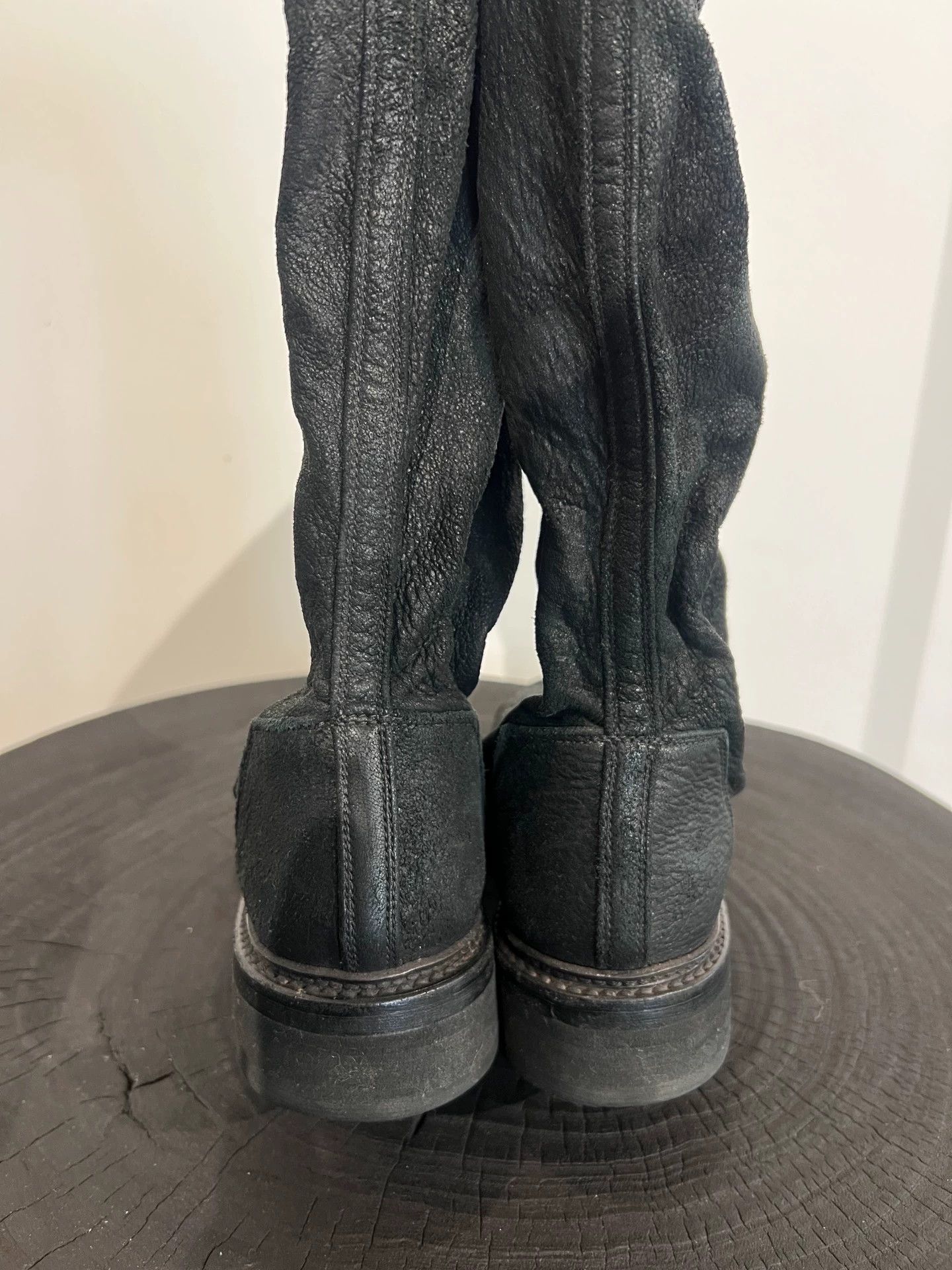 Rick Owens Rick Owens mid-calf boots cracked lamb suede 35 Size US 4.5 / IT 34.5 - 5 Thumbnail