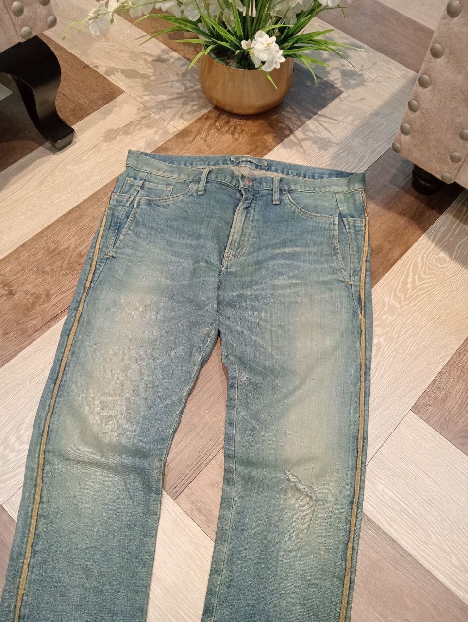 Maison MIHARA YASUHIRO MIHARAYASUHIRO JAPAN WASHED STRETCH DENIM PANTS Size US 34 / EU 50 - 4 Thumbnail