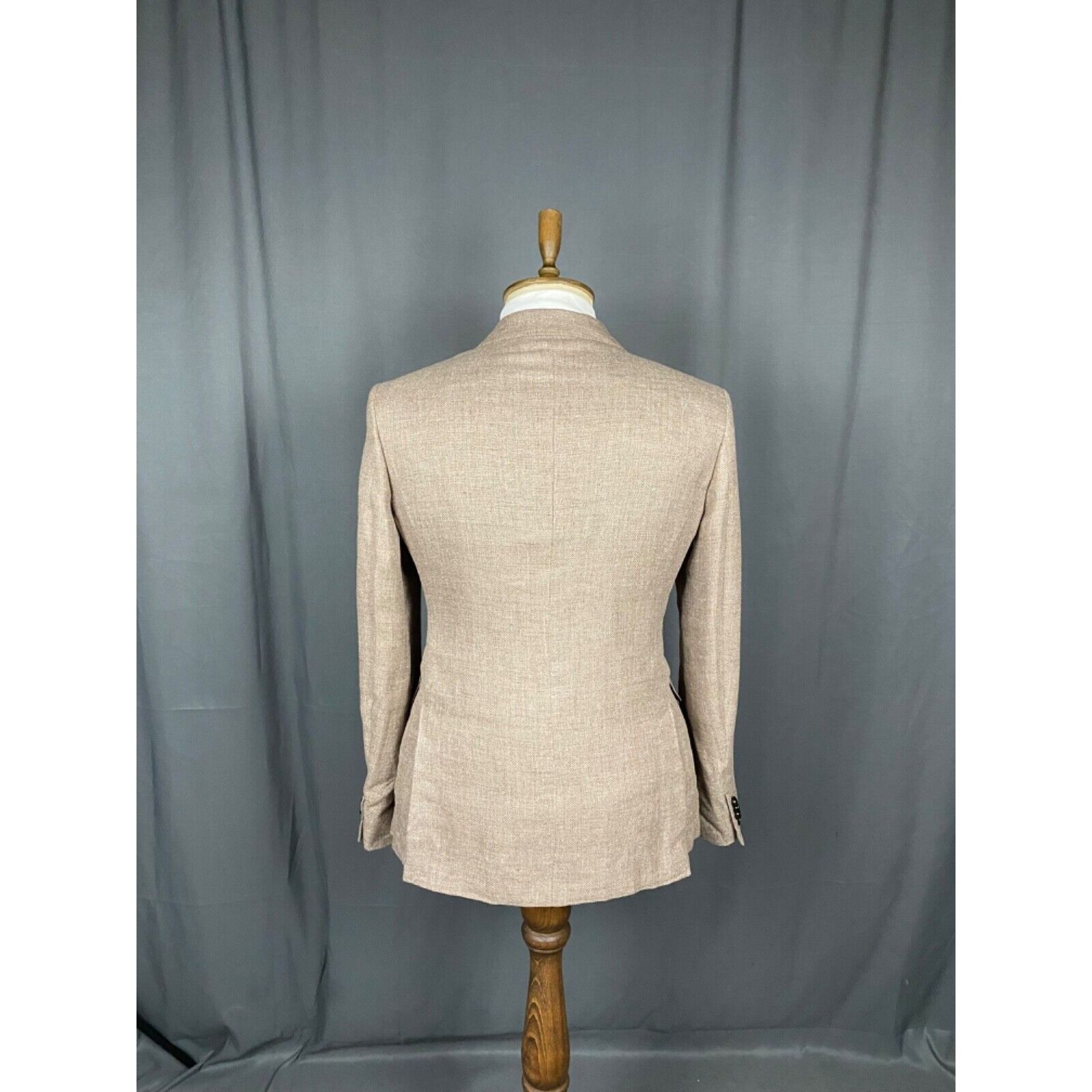 Ermenegildo Zegna MINT! Zegna RECENT Men's Brown Linen Wool Silk Blazer Sportc Size 50R - 7 Thumbnail