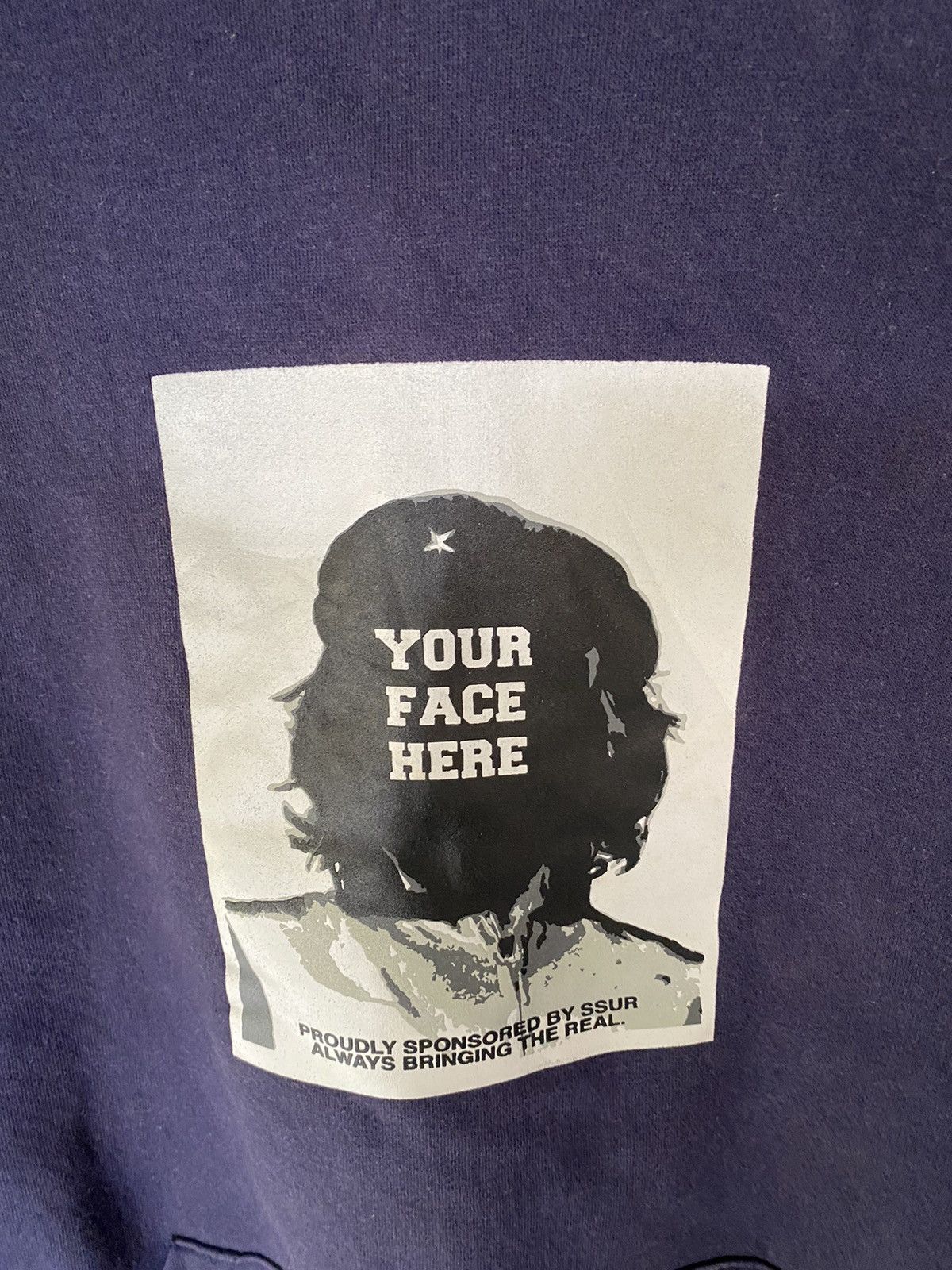 Japanese Brand × SSUR × Vintage 1990s SSUR put your face che guevara hoodie Size US M / EU 48-50 / 2 - 5 Thumbnail