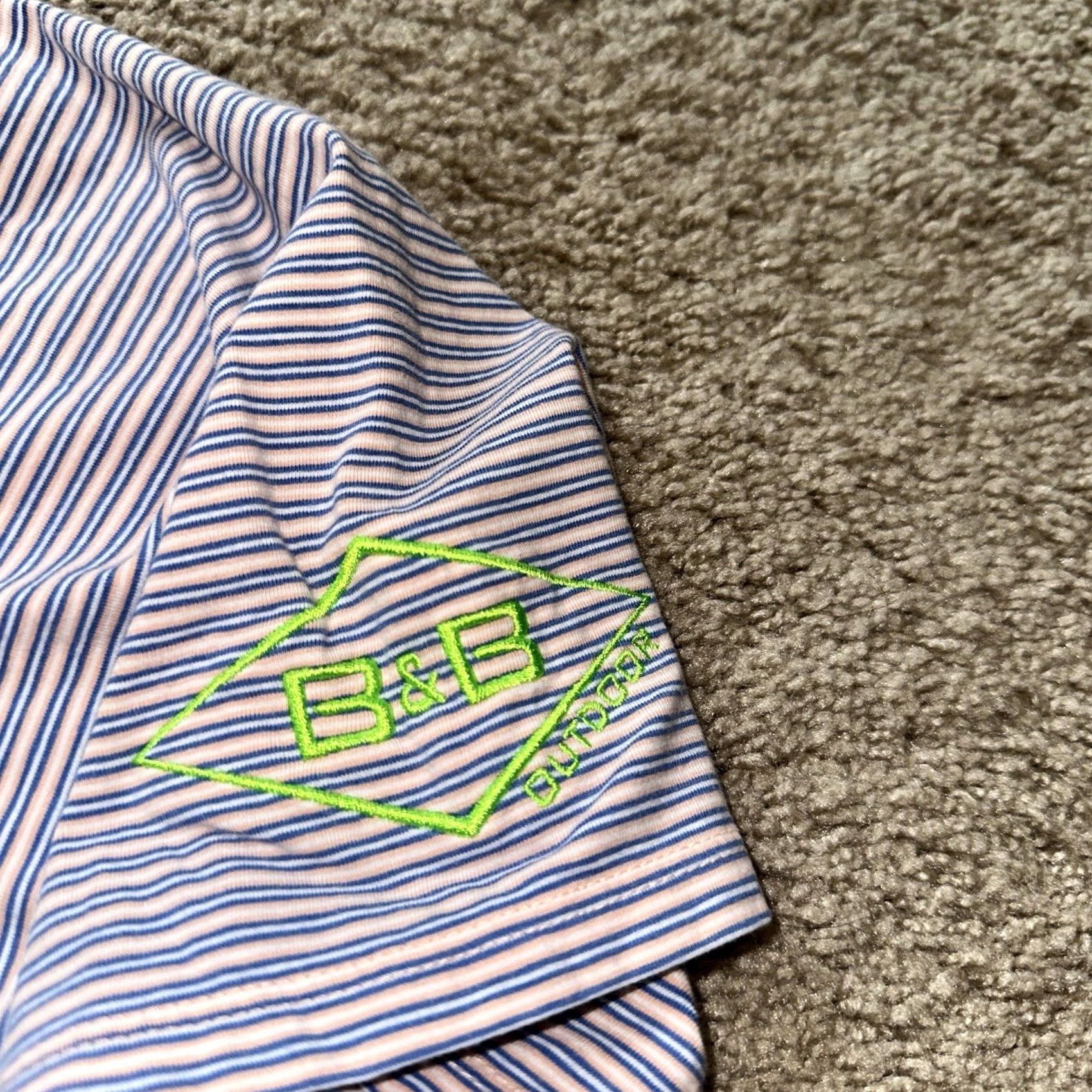 Vintage B Draddy Polo Shirt Mens Large Golf Striped Performance Breathable Pink Size US L / EU 52-54 / 3 - 3 Thumbnail