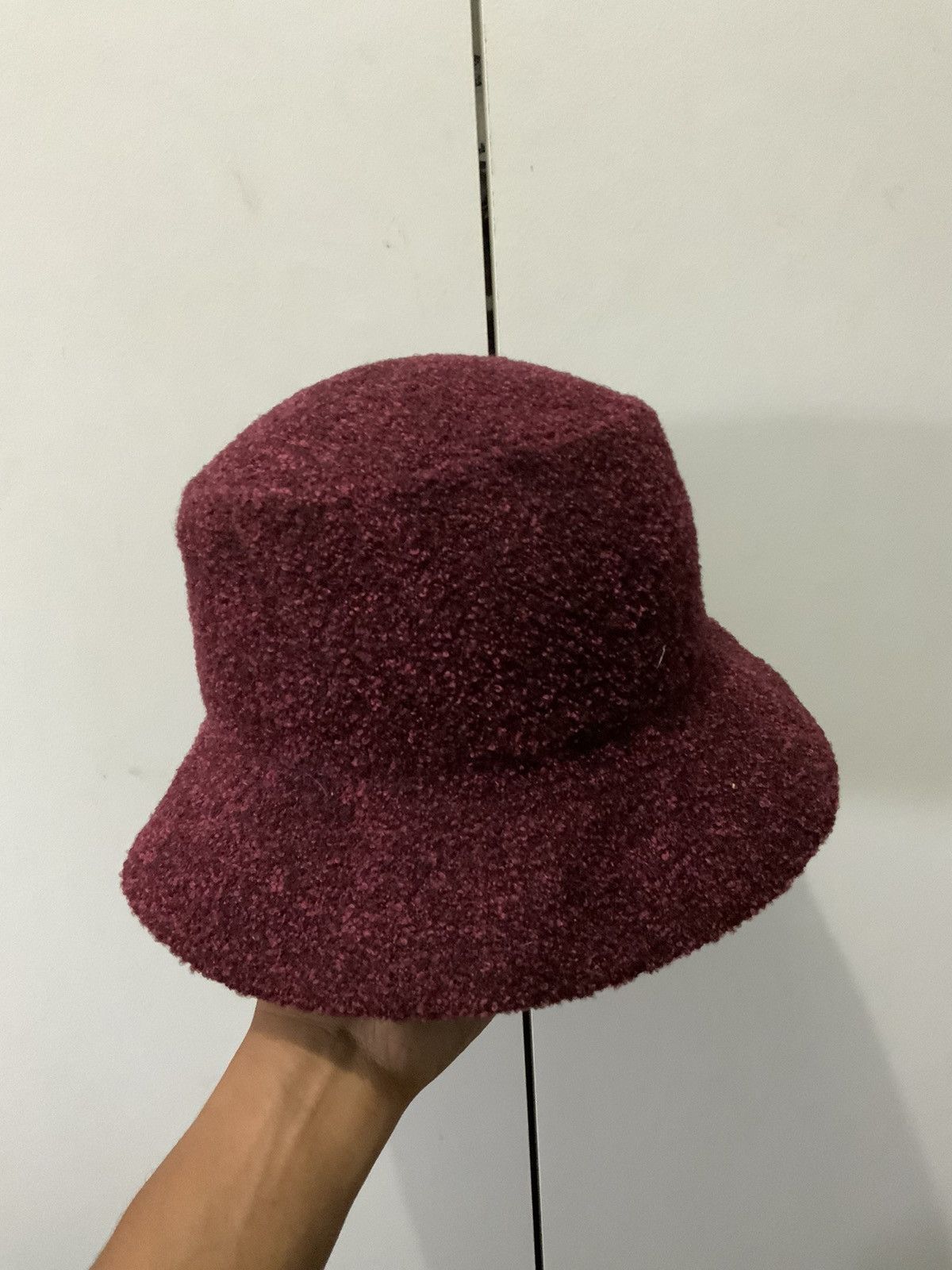 Japanese Brand Maroon Unbranded Japan Made Mohair Hat Size ONE SIZE - 4 Thumbnail