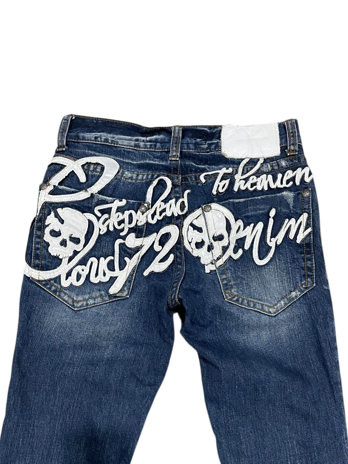 If Six Was Nine Stephead To Heaven Skull Cloud72 Jeans Size US 28 / EU 44 - 1 Thumbnail